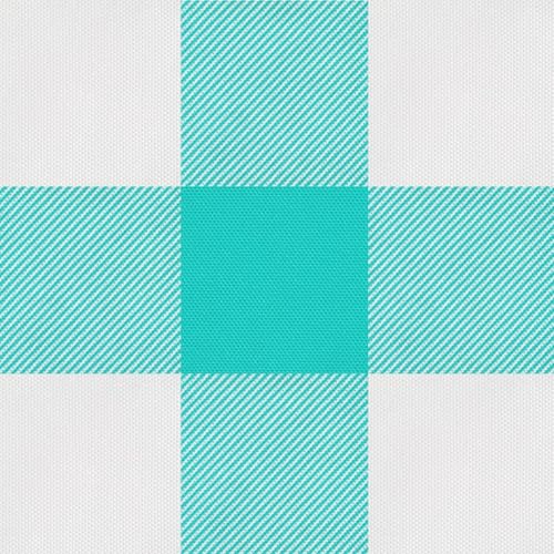 Teal and White