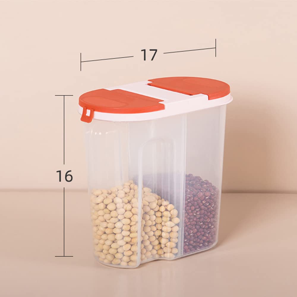 VALINK Cereal Dispenser - Clear Plastic Food Storage Container for Kitchen Pantry Organization, Perfect for Dry Goods, Snacks, and Baking Supplies