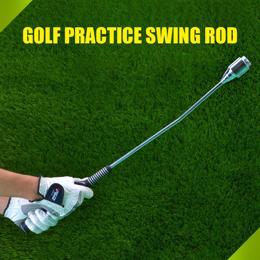 Right-Handed Golf Swing Trainer with Weighted Club - Improve Tempo & Grip - Golf Training Aid for Home Practice - Perfect for Indoor Golf Simulators & Backyard Drills