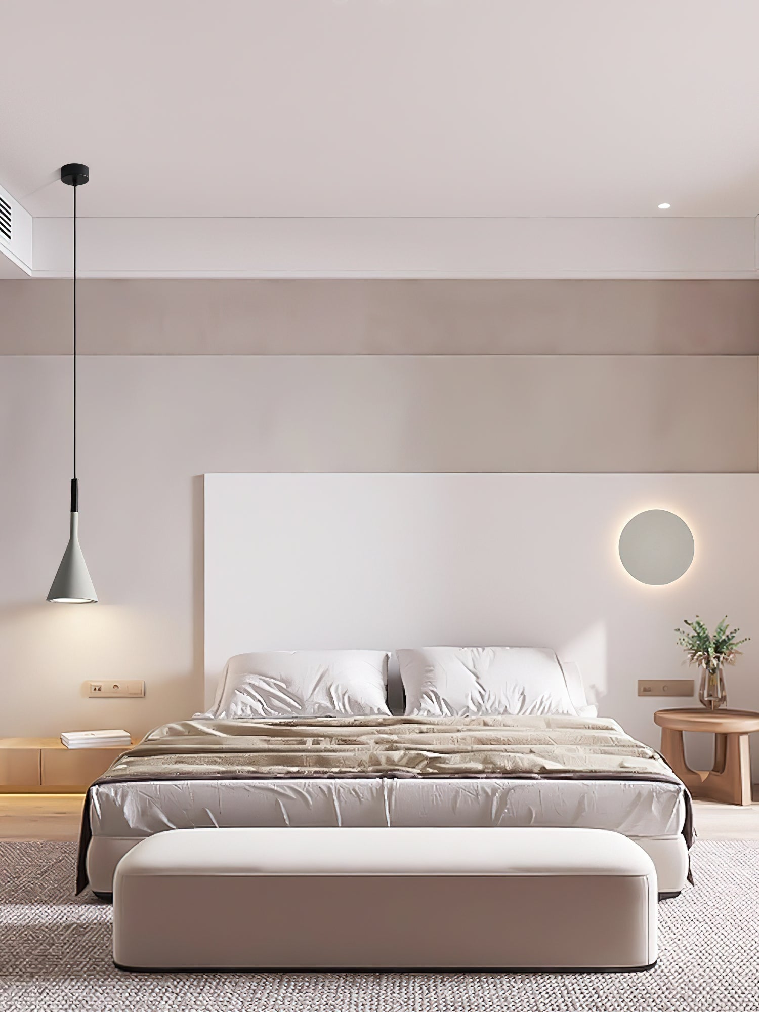 Aplomb Trumpet Pendant Light - Modern Brass Ceiling Fixture for Dining Room, Kitchen Island & Bedroom Lighting