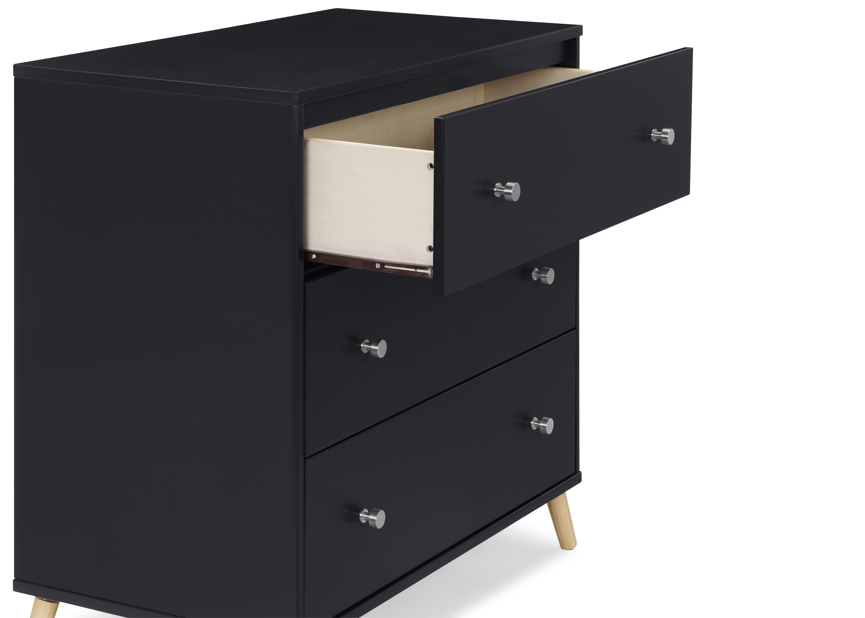Jordan 3 Drawer Dresser - Modern Wooden Chest of Drawers for Bedroom & Nursery Storage - Perfect for Organizing Clothes, Toys, and Accessories