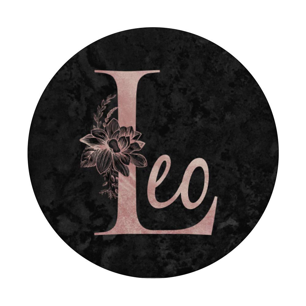 Leo Zodiac Sign Astrology Pink Rose on Black Design T-Shirt - Perfect for Birthday Gifts, Cosplay & Astrology Lovers