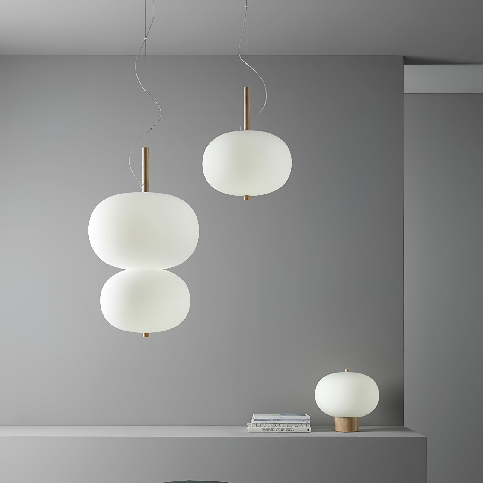 Ilargi Pendant Light - Modern Moon-Shaped Hanging Light Fixture for Dining Room, Kitchen Island, Bedroom & Living Room Decor