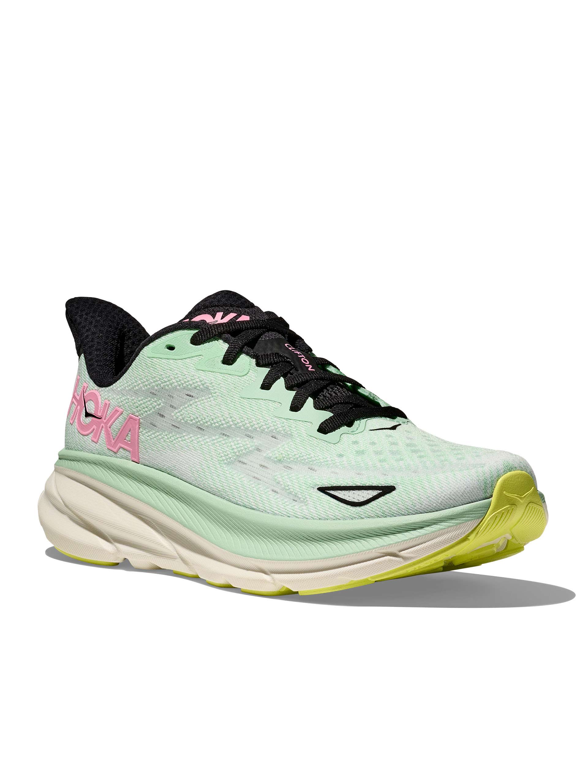 Brooks Men's Clifton 9 Running Shoes - Mint Fluorite/Snow Melt - Lightweight Cushioned Road Running Sneakers for Men - Perfect for Marathon Training & Daily Jogging