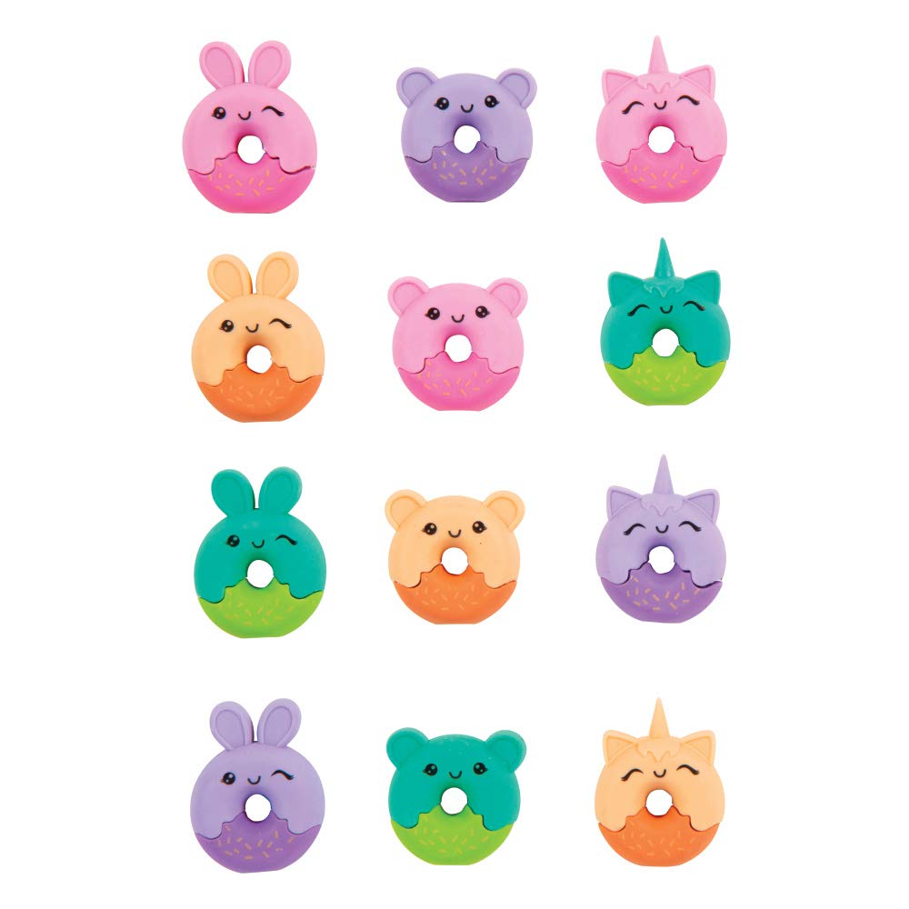 Raymond Geddes Donut Erasers - 48 Pack for School & Office