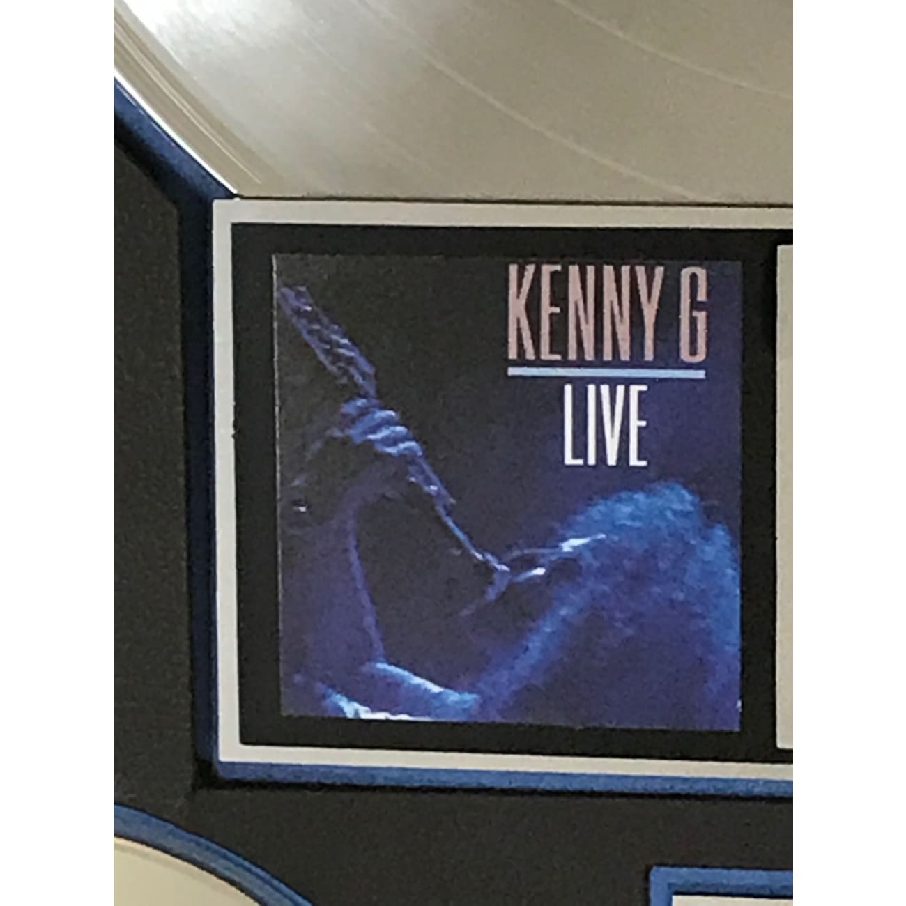 Kenny G Live RIAA Platinum Album Award - Official Certified Music Collectible for Fans & Display - Perfect for Home Decor, Music Rooms & Gift Giving