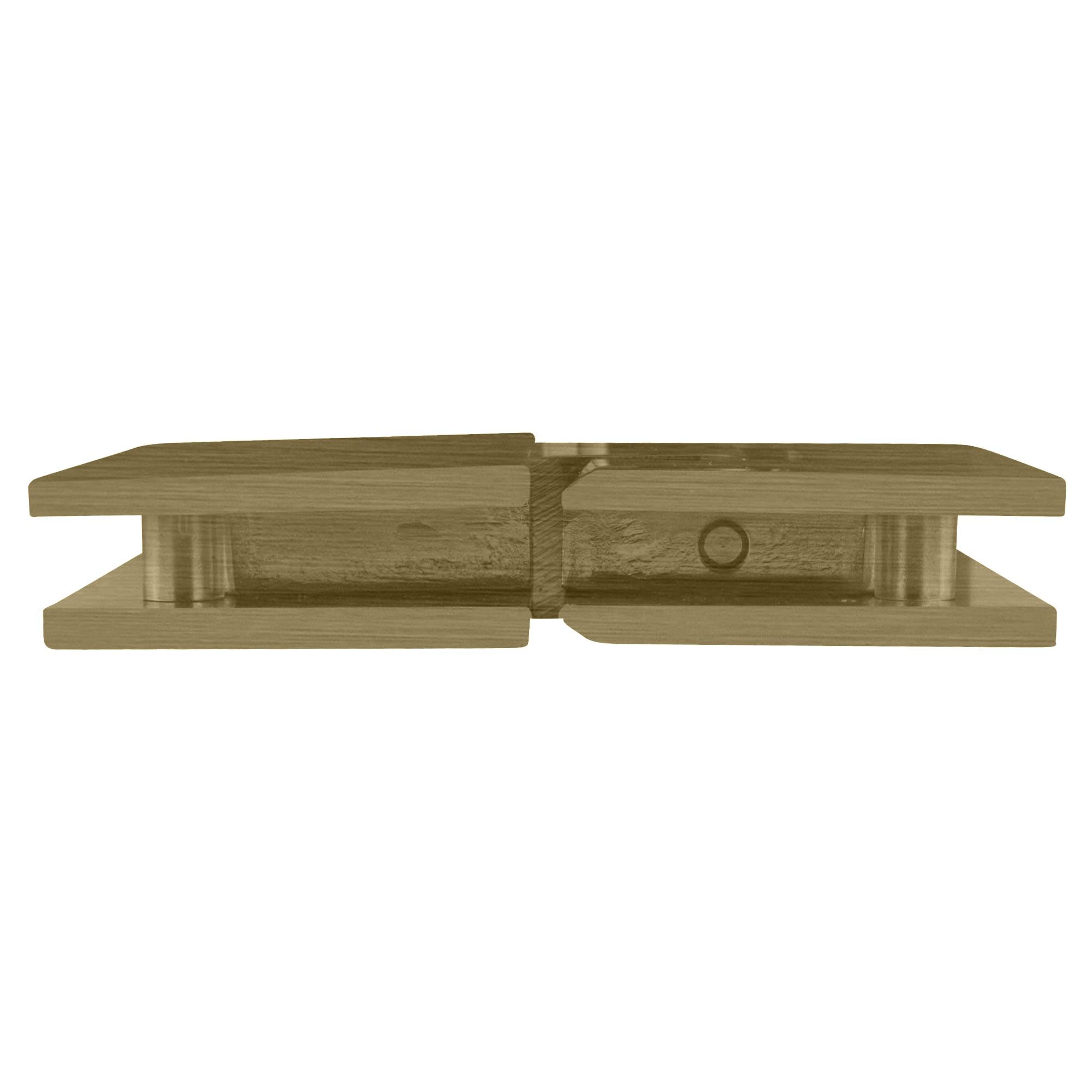 CRL V1E380BBRZ Brushed Bronze Vienna 380 Series Adjustable 180-Degree Glass-to-Glass Hinge for Shower Doors, Cabinets & Room Dividers – Durable & Stylish Hardware Solution
