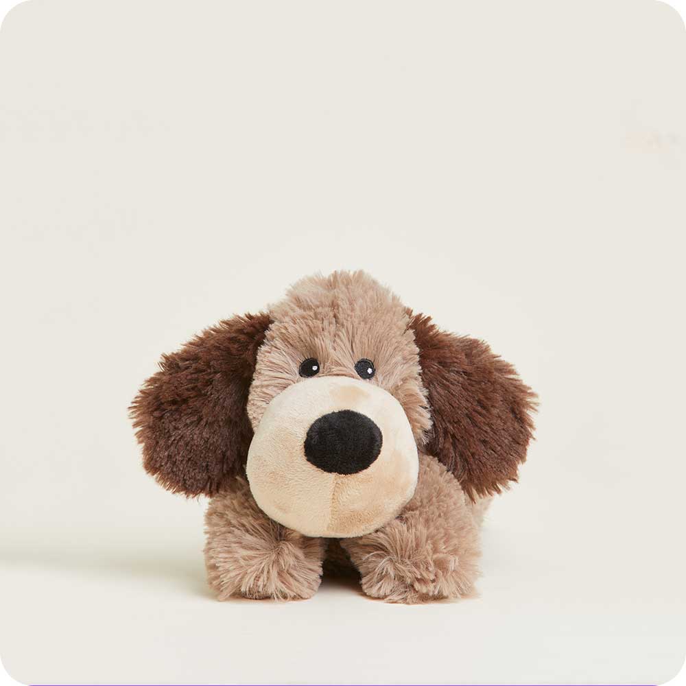 Brown Dog Warmies Junior - Microwaveable Plush Heating Pad for Pets - Perfect for Cold Weather & Anxiety Relief - Cozy Comfort for Small Dogs & Puppies