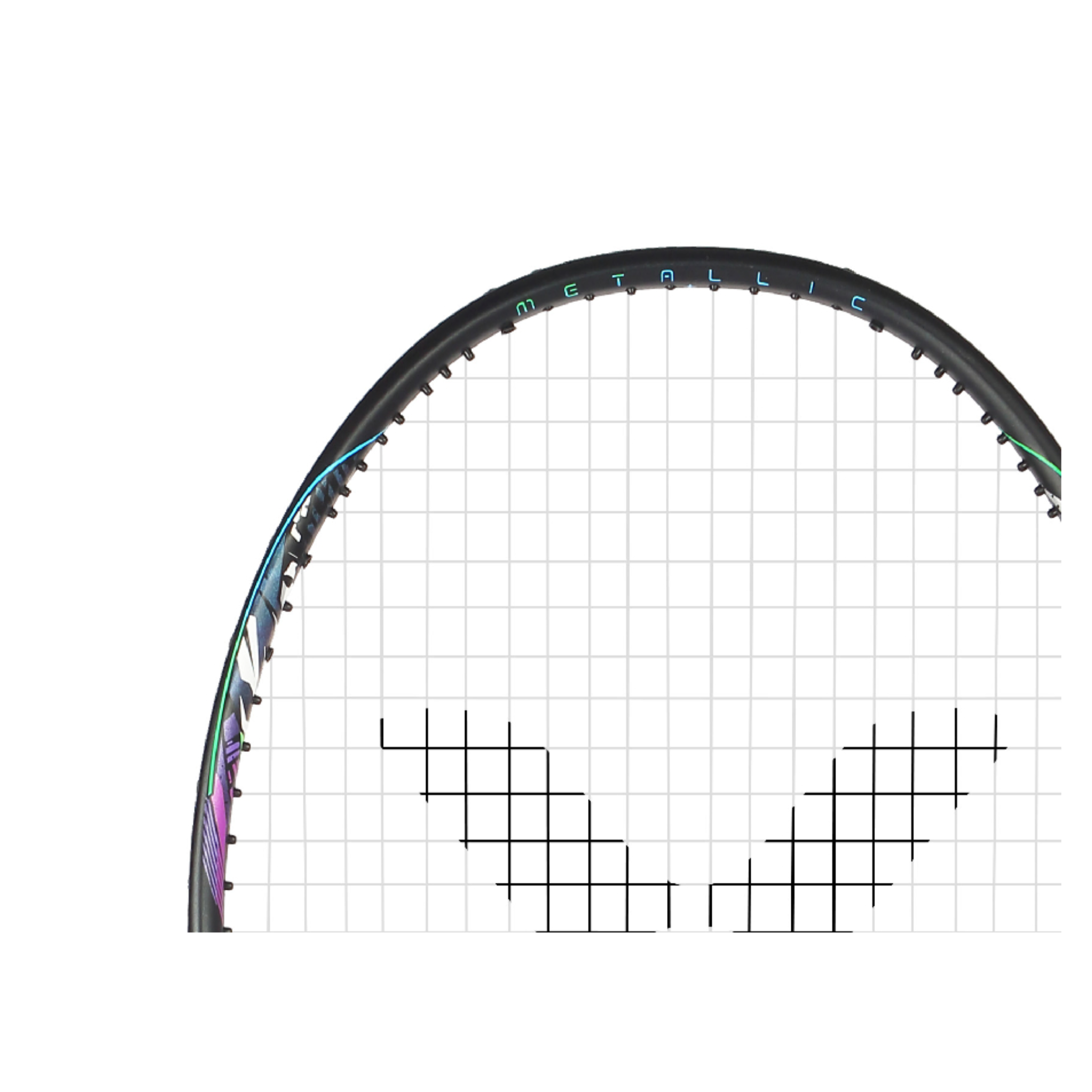 Victor DriveX Metallic C Unstrung Badminton Racket - Premium Carbon Fiber Badminton Racquet for Advanced Players [Starshine Black] | Perfect for Tournaments & Professional Training