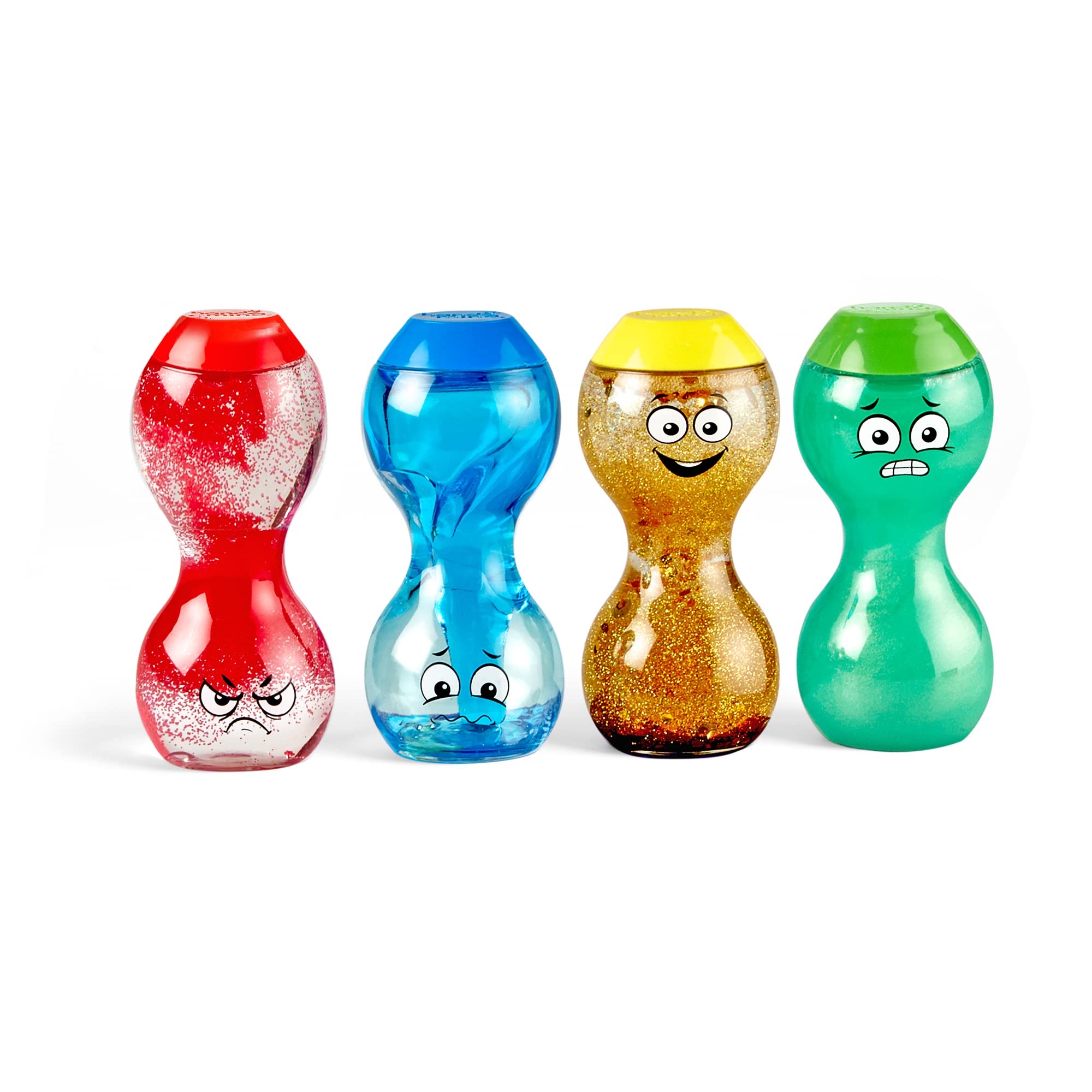 hand2mind Express Your Feelings Sensory Bottles - Emotional Learning Toys for Toddlers, Calm Down Tools for Play Therapy & Social Skills Development | Perfect for Classroom Calming Corners, Home Sensory Play & Anxiety Relief