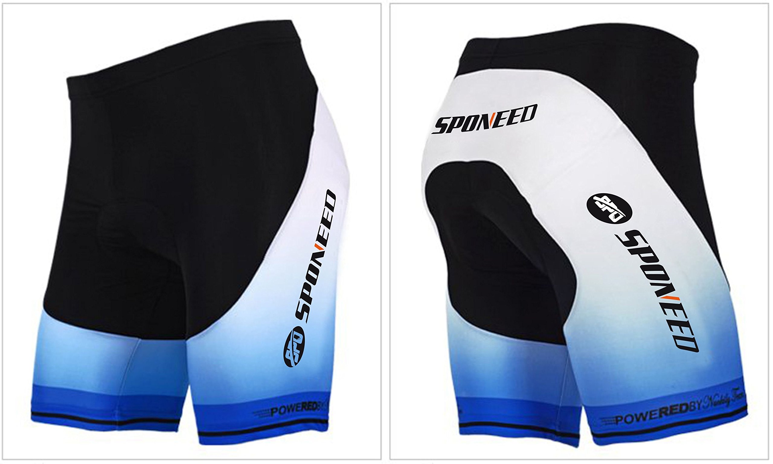 Sponeed Men's Cycling Shorts with Padded Liner - Comfortable Bike Shorts for Road & Mountain Biking - Perfect for Long Distance Cycling and Training