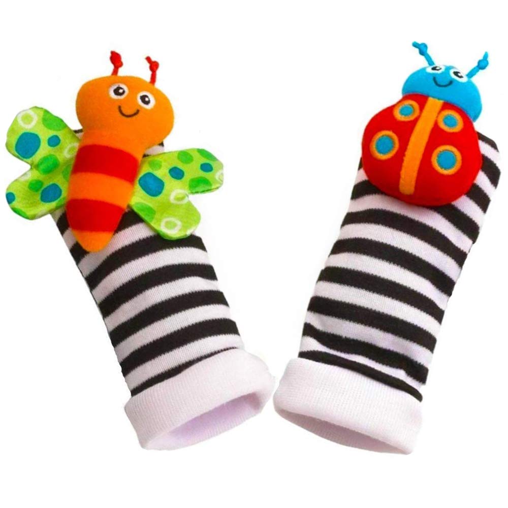 Soft Baby Rattle Socks Toys for 3-12 Months - Sensory Learning Toys for Infants & Toddlers (Girl & Boy) - Perfect for Crawling, Playtime & Early Development