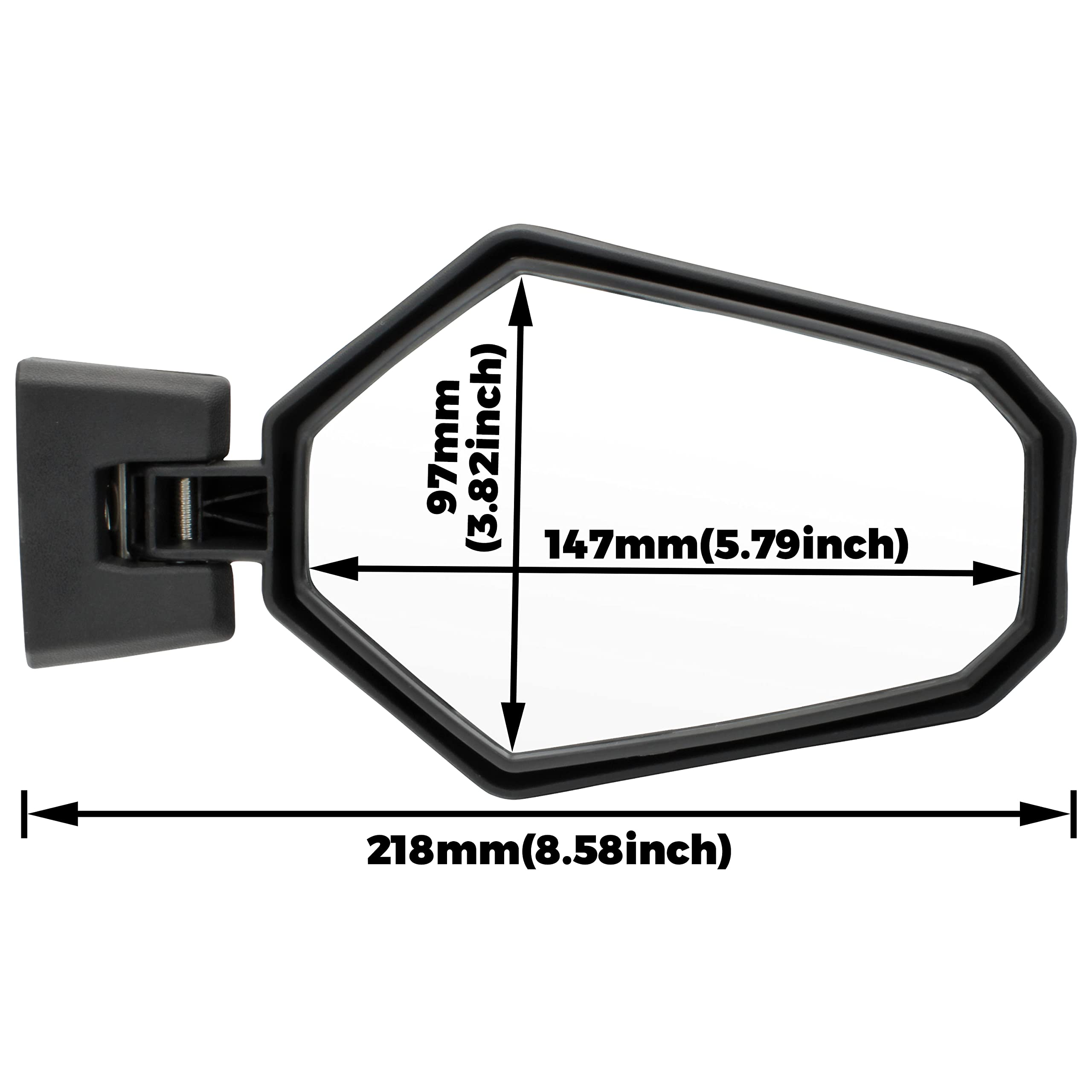 Premium Adjustable Folding Side Rear View Mirrors for Can-Am Maverick Trail Sport Commander 2018-2023 – Durable Off-Road Accessories for Enhanced Visibility & Safety | Perfect for Trail Riding, Off-Road Adventures & UTV Racing