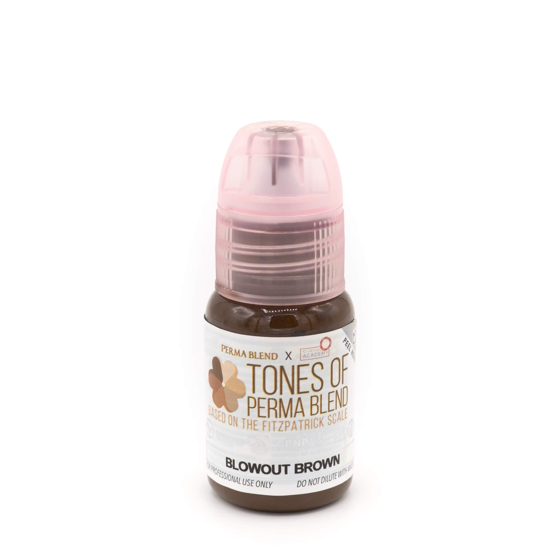 Perma Blend Tones Set 2 Blowout Brown Pigment - Professional Tattoo Ink for Realistic Shading & Permanent Makeup | Perfect for Eyebrows, Lips & Beauty Enhancements