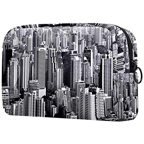Bangkok Skyline Thailand Cosmetic Bag - Waterproof Makeup Pouch & Travel Toiletry Organizer for Women & Girls - Perfect for Vacation, Gym, and Daily Use