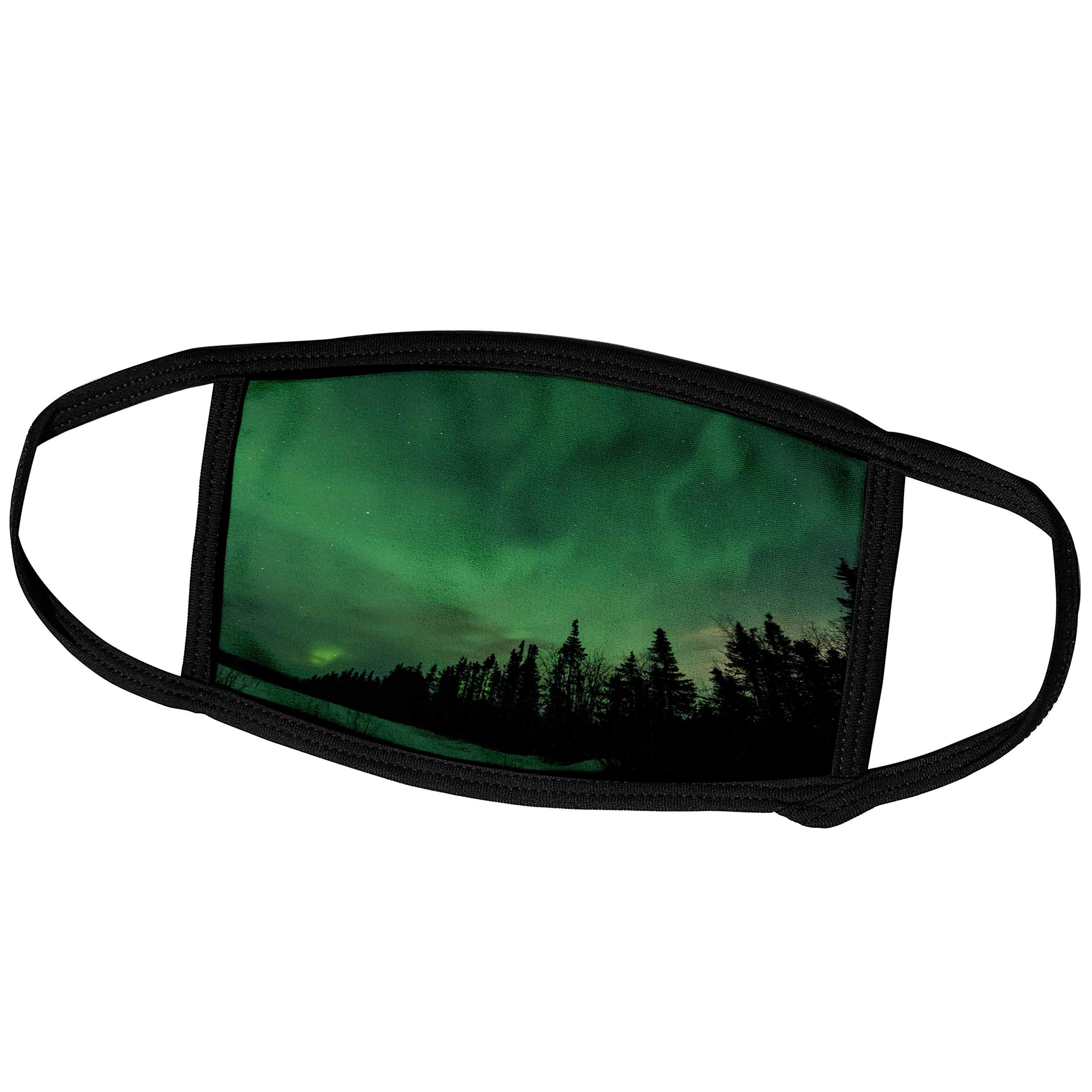 3D Printed Northern Lights Face Mask - Alaska Fairbanks Aurora Borealis Design - Reusable & Washable for Outdoor Activities, Travel, and Daily Protection