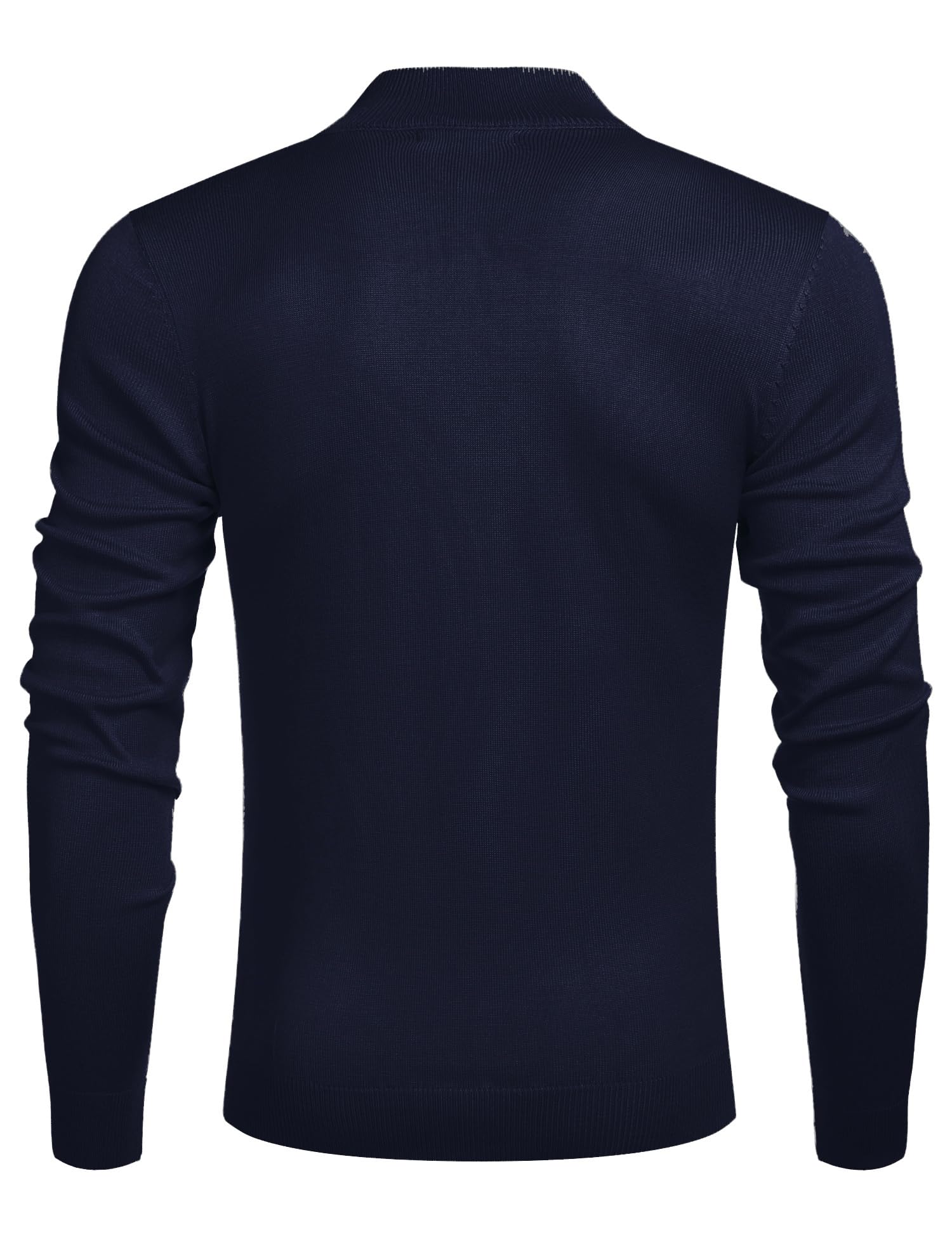 COOFANDY Men's Slim Fit Lightweight Quarter Zip Sweater - Mock Neck Pullover Casual Knit Top for Fall & Winter | Office, Travel, Outdoor Activities
