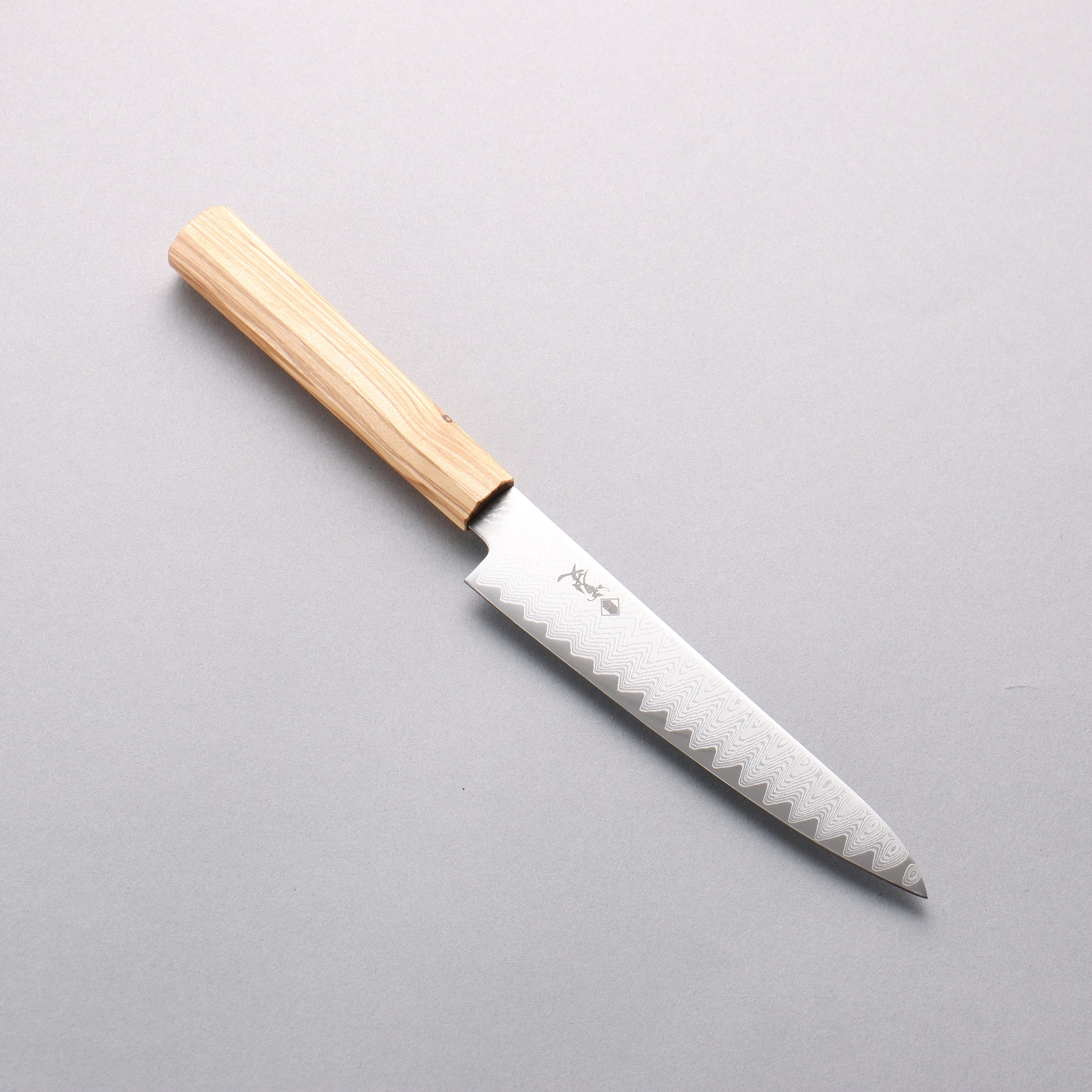 Premium VG10 Damascus Steel Petty Utility Knife 150mm - Olive Wood Handle for Precision Slicing, Dicing & Garnishing | Perfect for Home Chefs & Professional Kitchens