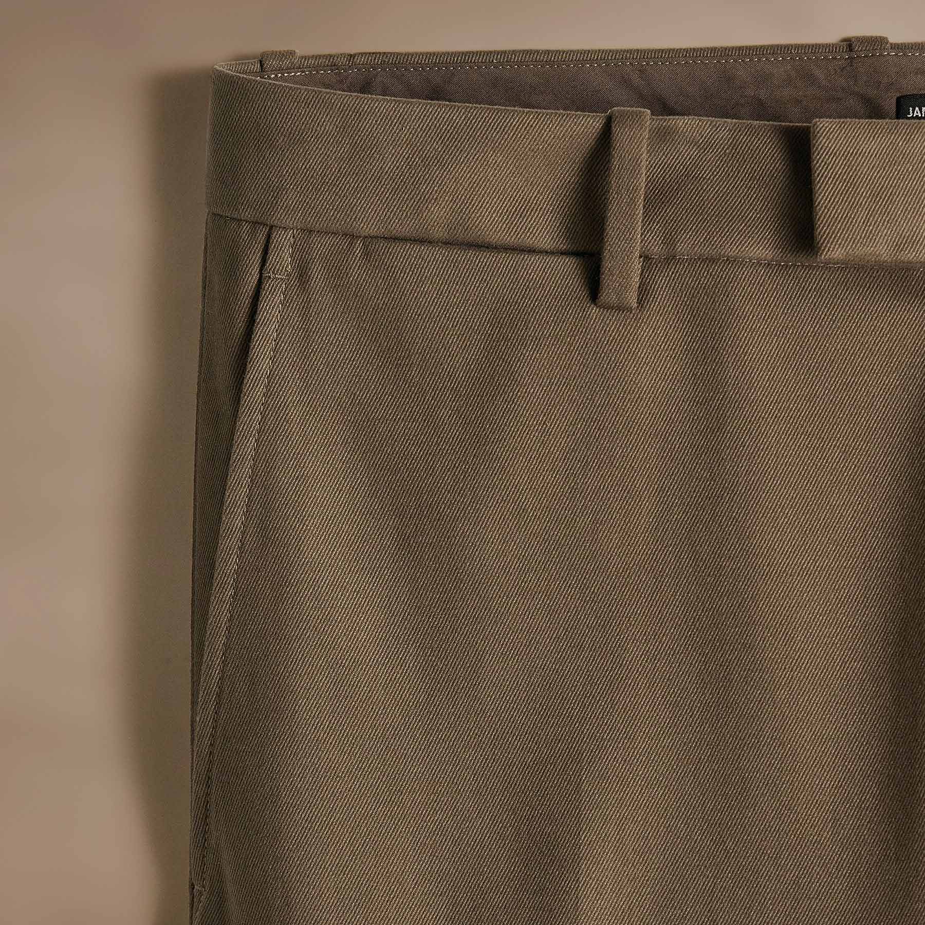 Luxury Cashmere Touch Twill Pants for Women - Soft & Comfortable Mushroom Color - Perfect for Office Wear, Business Casual & Winter Outfits