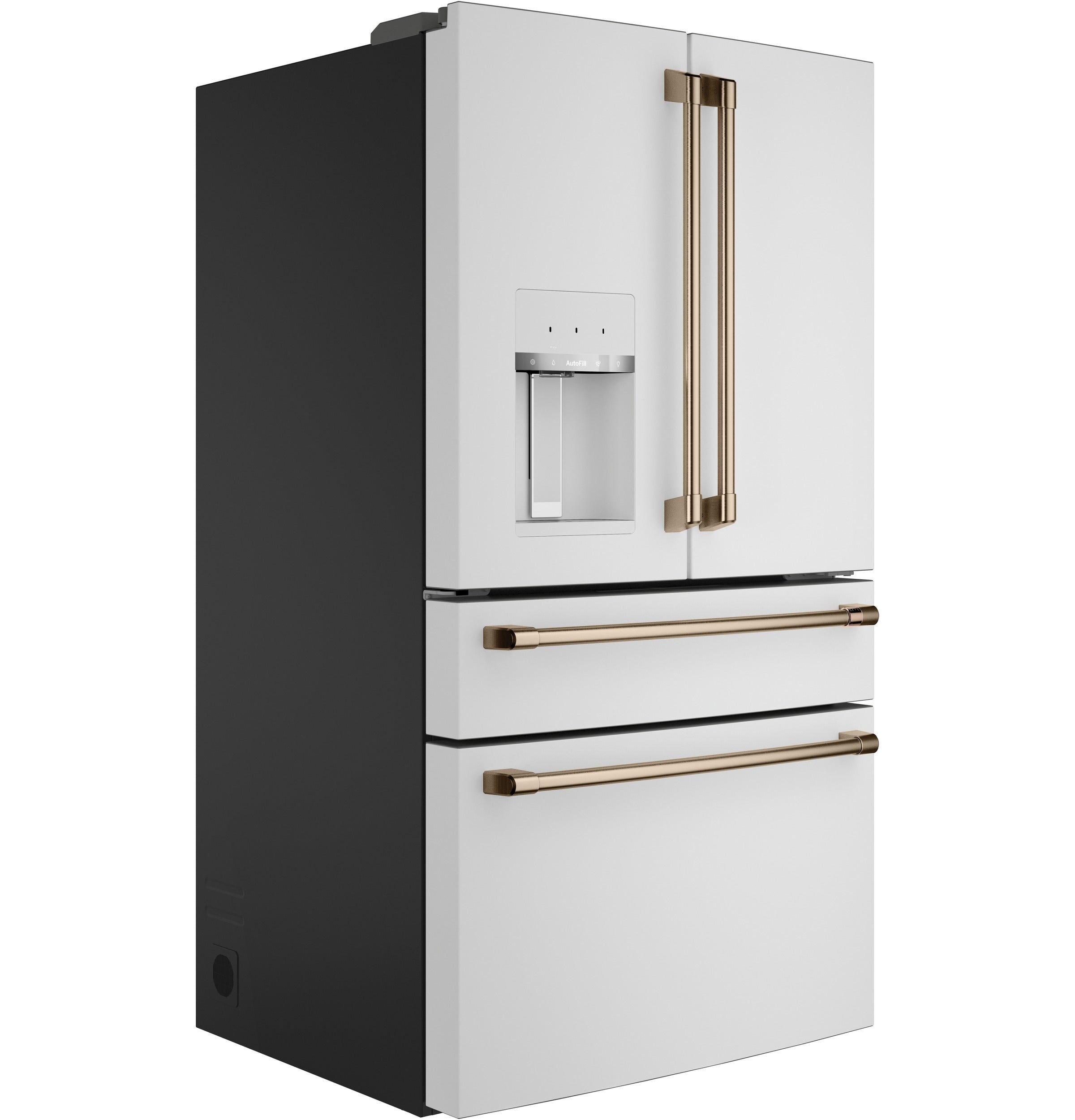 Matte White 36-Inch 4-Door French Door Refrigerator - 27.8 Cu. Ft. Capacity (Model CVE28DP4NW2) - Perfect for Modern Kitchens & Open-Concept Homes