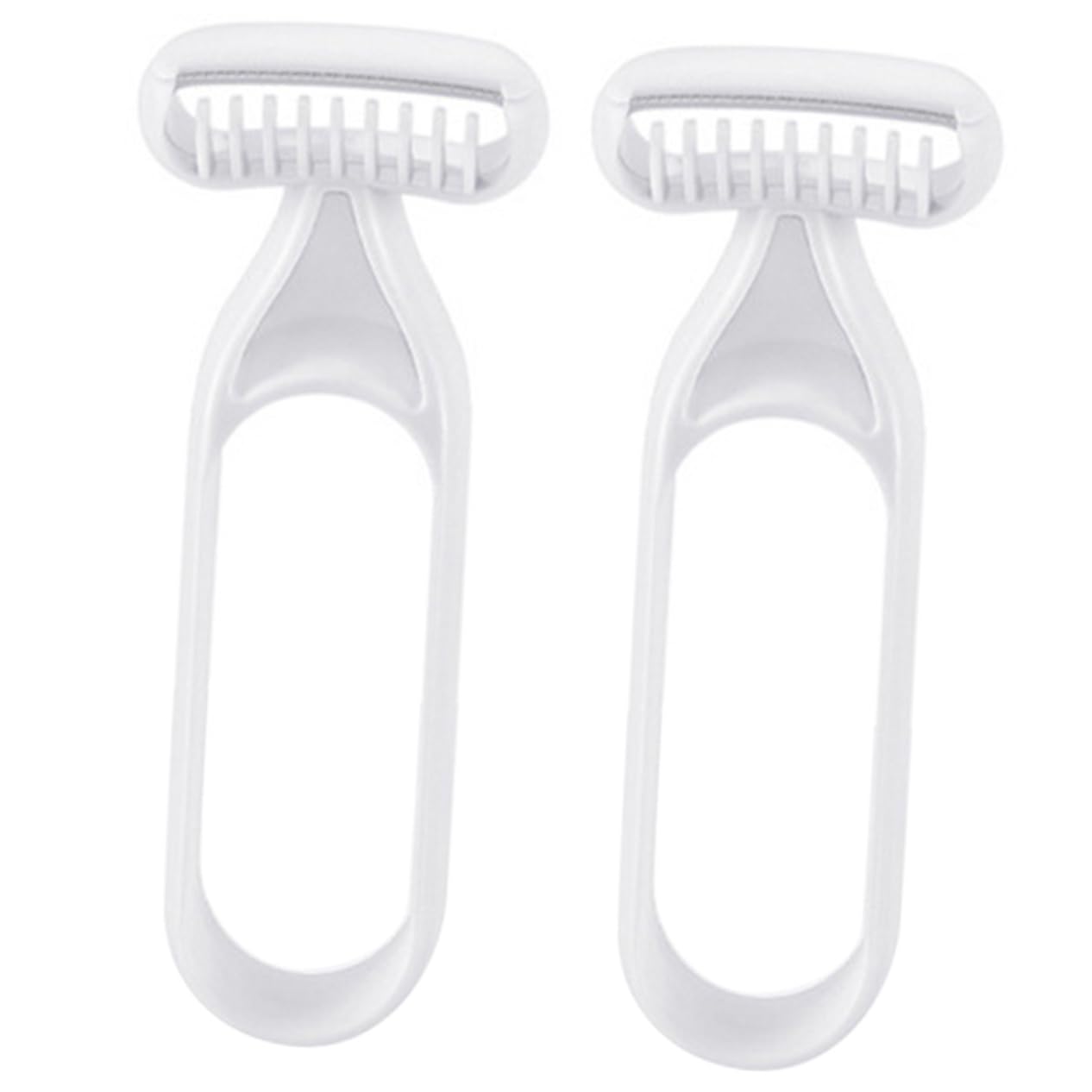 Beaupretty 2-Pack Manual Body Hair Trimmer & Clothes Shaver - Grey Blade Armpit Razor for Women | Smooth Skin & Fabric Care | Perfect for Travel, Gym & Sensitive Areas