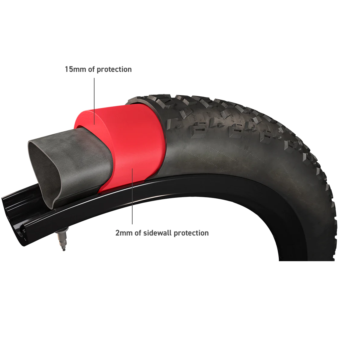27.5x1.95-2.5 Armour Tire Insert - Single Bike Tire Liner for Mountain & Road Bikes - Prevent Flat Tires & Enhance Ride Comfort on Trails & Commutes