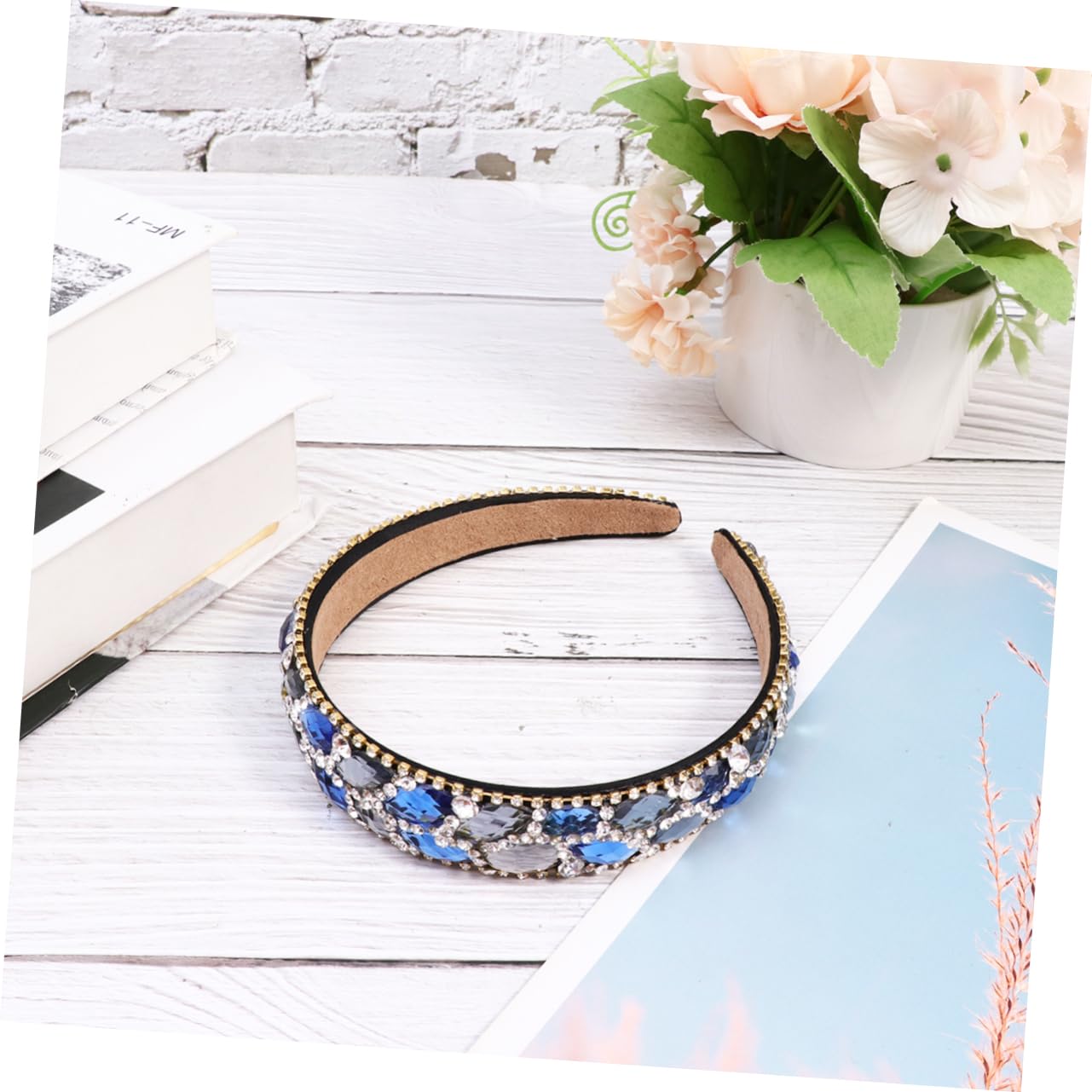 Beavorty Rhinestone Headband for Women - Elegant Crystal Hair Accessories, Fashionable Headwear for Parties, Weddings & Special Occasions