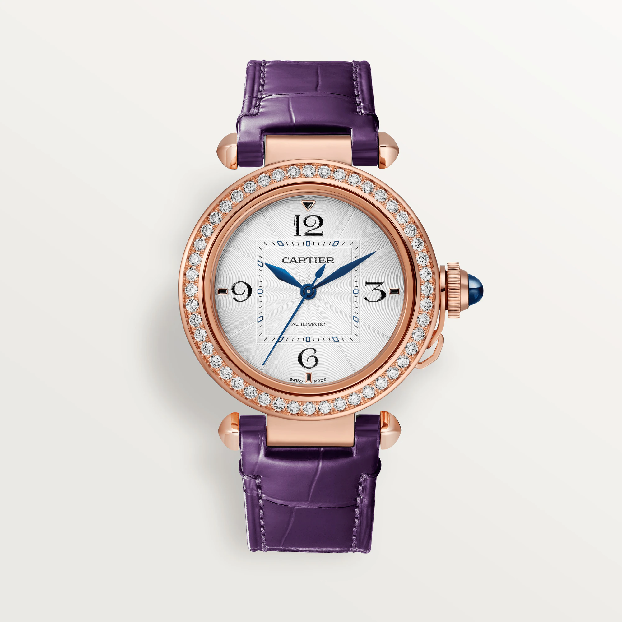 Cartier Pasha 35mm Rose Gold Diamond Ladies Watch - Luxury Women's Wristwatch for Formal Events & Special Occasions