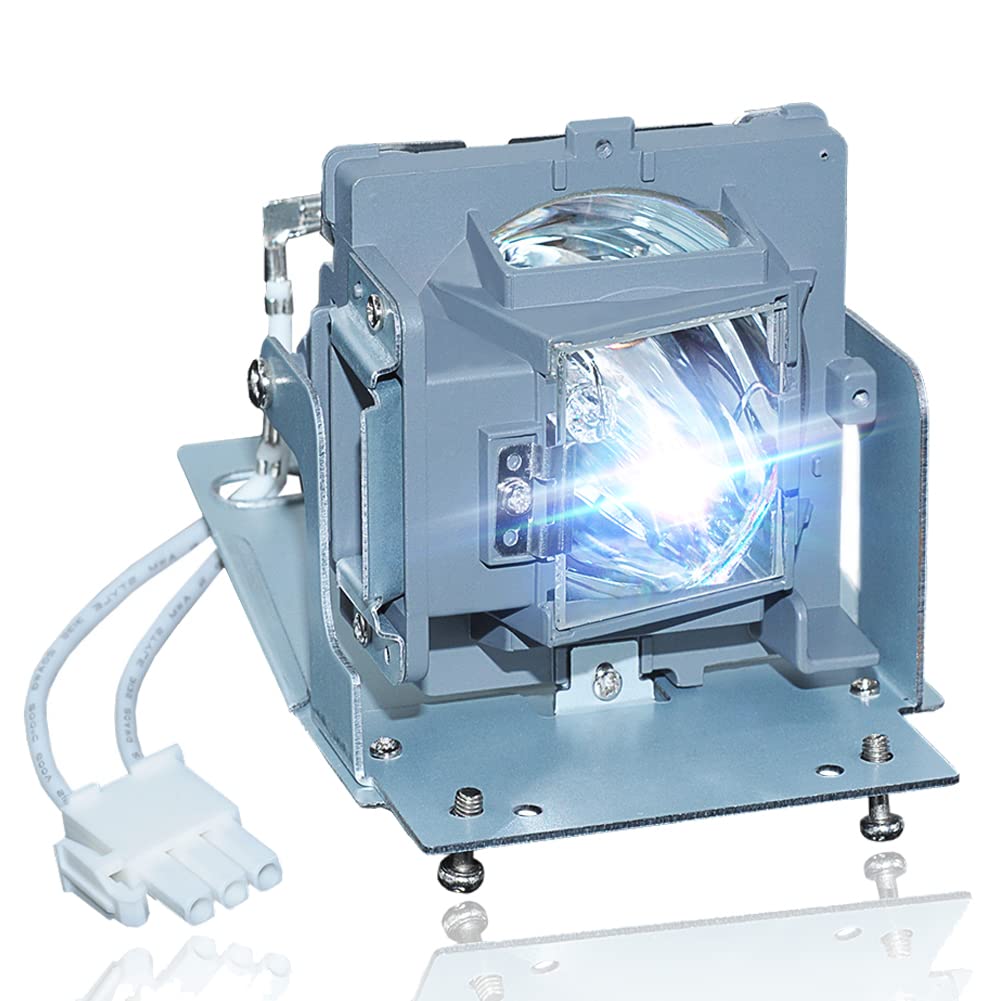 SVV Replacement Projector Lamp Bulb with Housing for VIVITEK D551 D552 D555 D556 D557W D548 D554 D555WH D557WH D55AA D55BA D560ST DH558 DH559 DH559ST DX56AAA H1060 - Compatible with Home Theater, Office Presentations & Classroom Projectors