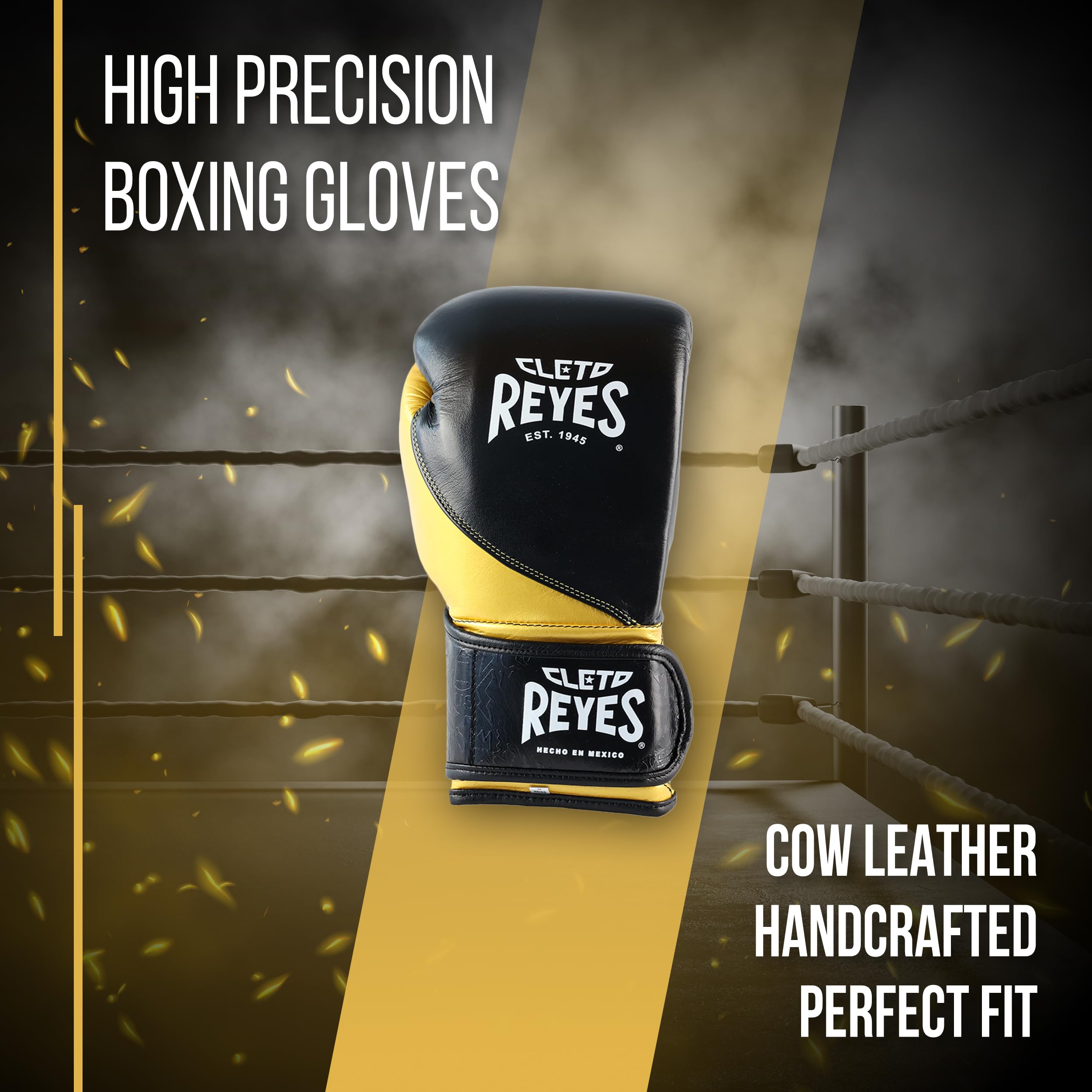 CLETO REYES High Precision Boxing Gloves - Professional Hook & Loop Closure Training Gloves for Men & Women - Perfect for Heavy Bag Workouts, Sparring, and MMA Training