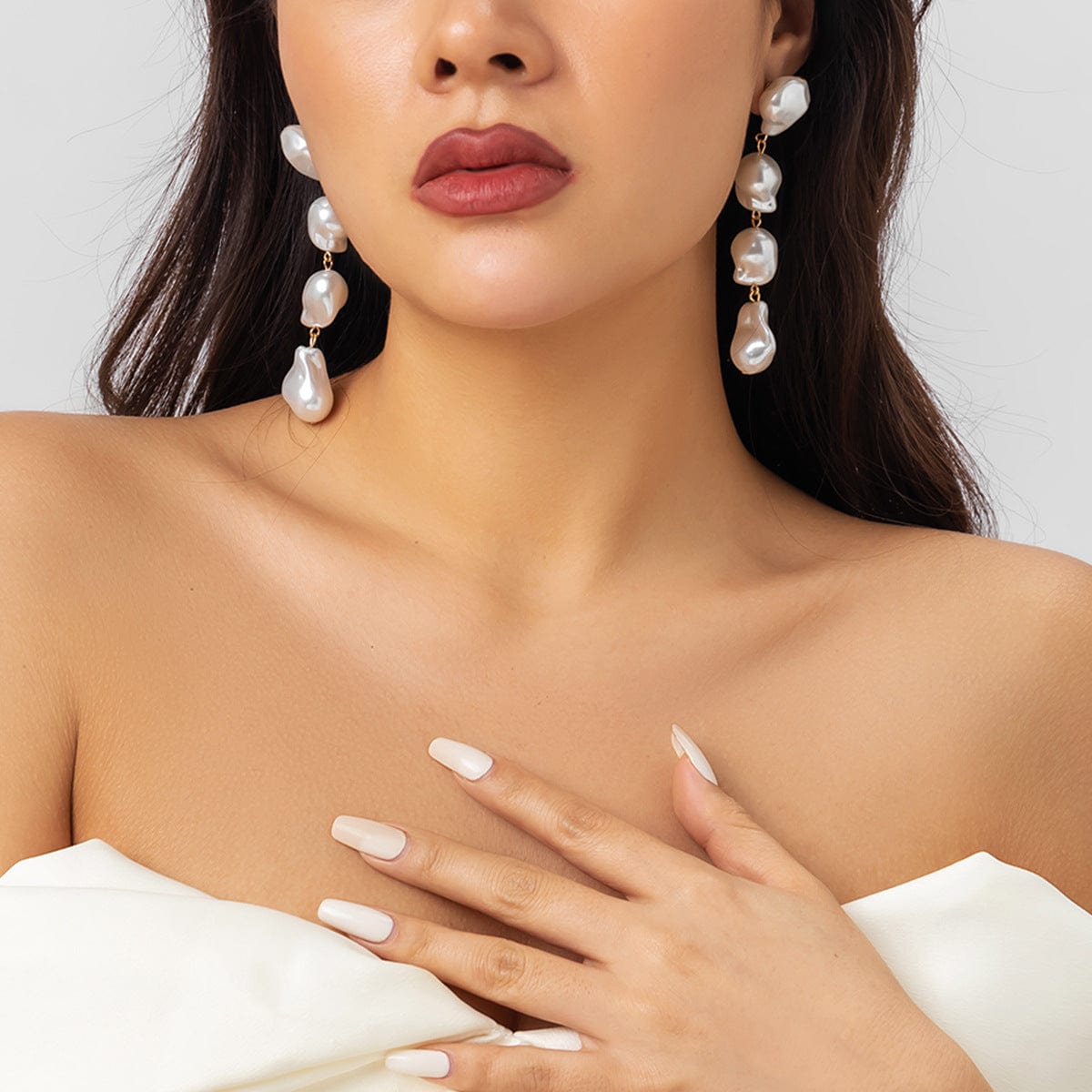 Elegant Women's Pearl Earrings - Classic Stud & Dangle Jewelry for Wedding, Party & Everyday Wear