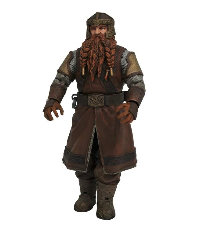 Diamond Selects The Lord of the Rings Deluxe Gimli Action Figure - 7-Inch Collectible Statue with Axe Weapon - Perfect for LOTR Fans, Display & Gift Giving