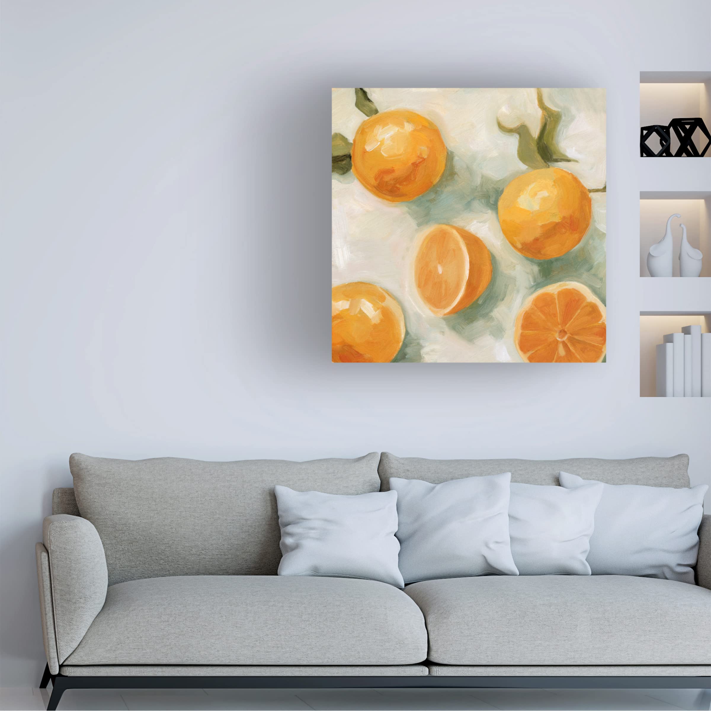 Emma Scarvey 'Fresh Citrus IV' Canvas Art Print - Modern Home Decor for Living Room, Bedroom & Office - Vibrant Wall Art for Kitchen, Dining Area & Gifts