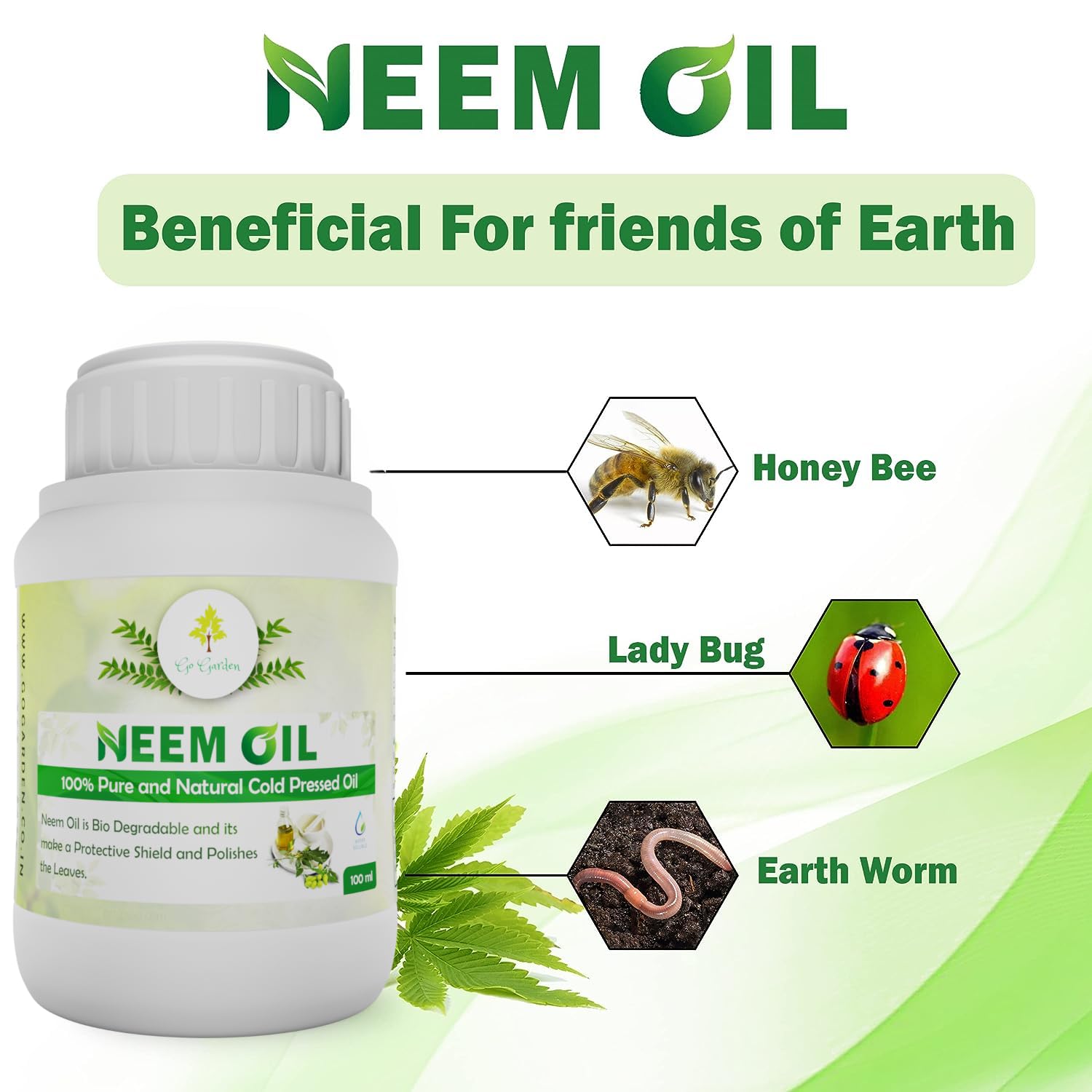Organic Cold-Pressed Neem Oil for Plants - 100% Pure Water Soluble Neem Oil Concentrate for Indoor & Outdoor Plants - Natural Pest Control for Aphids, Spider Mites & Whiteflies - Promotes Healthy Plant Growth - Ideal for Home Gardening, Flowers, Vegetables & Houseplants (100ml) - Perfect for Organic Gardening & Eco-Friendly Pest Management