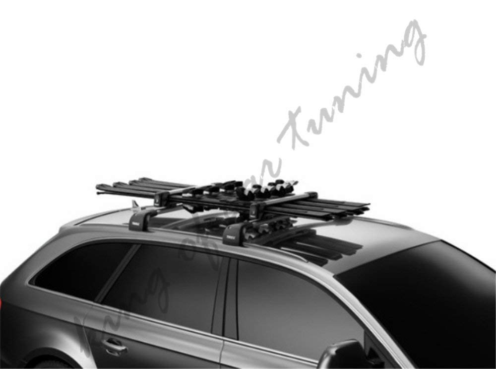 Black Crossbars Roof Rack for KIA Telluride 2019-2020 | Heavy Duty Ski Snowboard & Luggage Carrier | Perfect for Road Trips & Outdoor Adventures