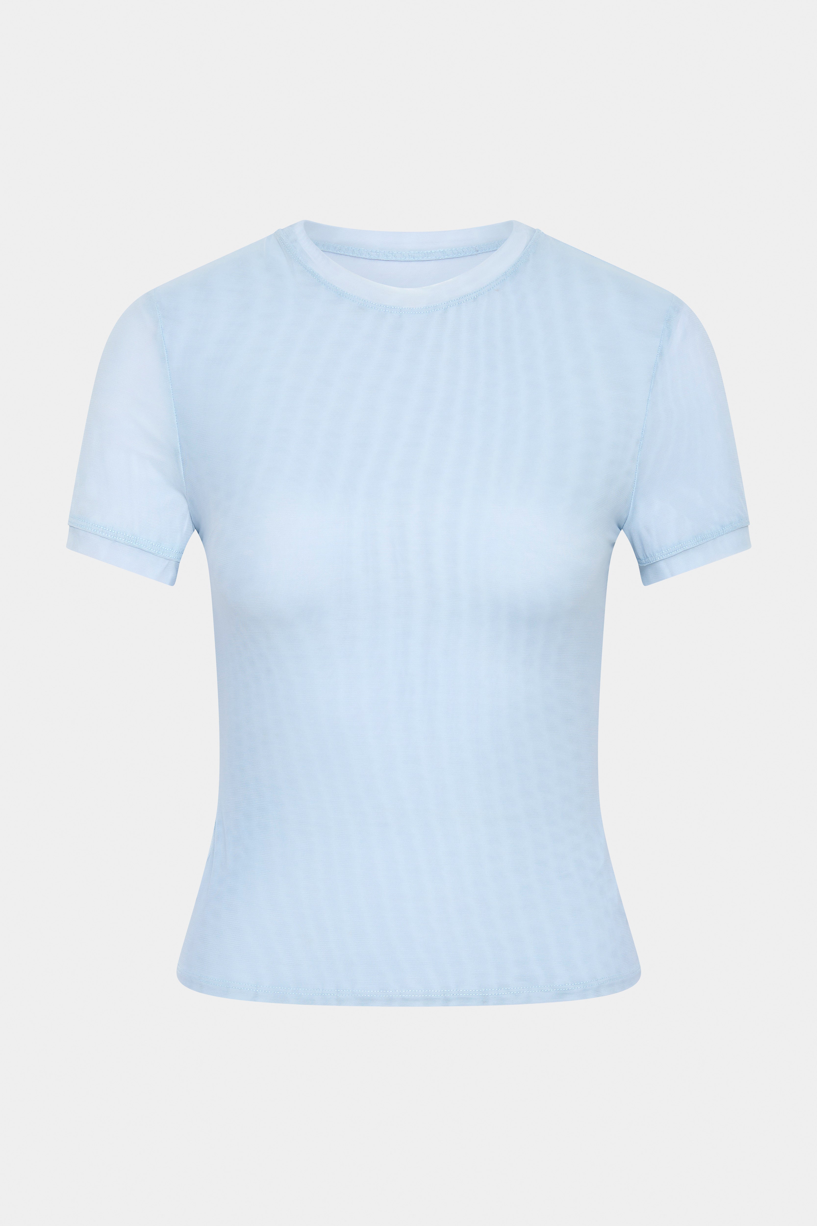 Jacques Mesh Fitted Tee for Women - Breathable Slim Fit T-Shirt - Perfect for Gym, Yoga & Summer Outfits