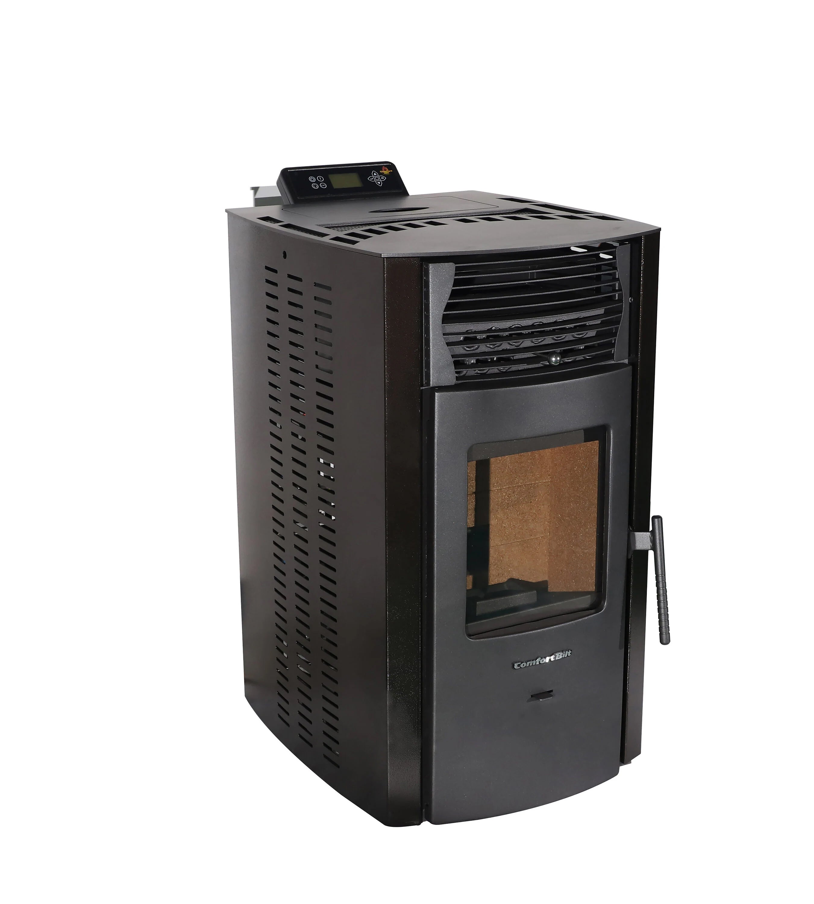 ComfortBilt HP50S High-Efficiency Dark Brown Pellet Stove - Perfect for Home Heating & Cozy Winter Nights