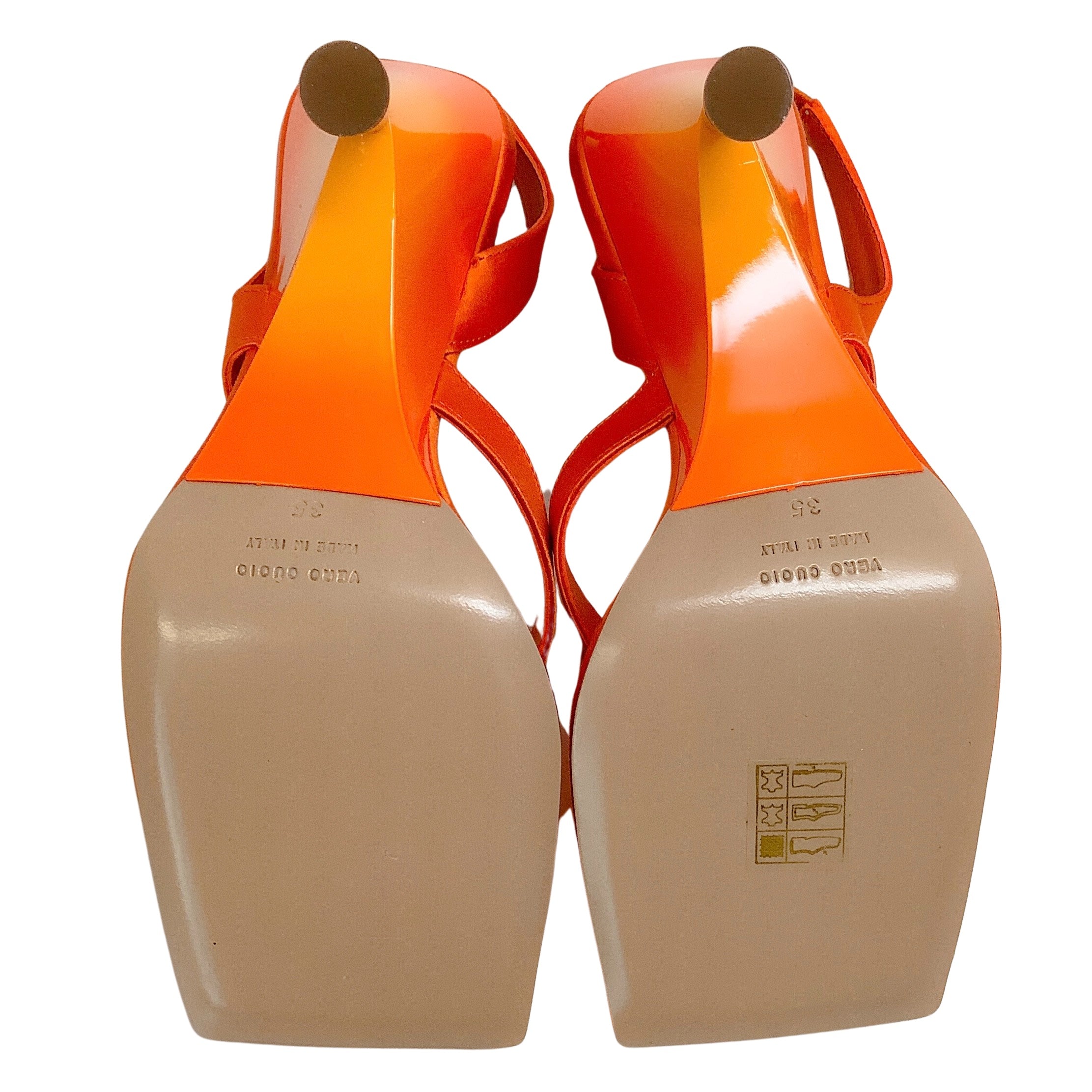 GIA Certified Orange Satin Rosie 12 Wedge Sandals for Women - Comfortable High Heel Summer Shoes for Beach, Party & Casual Wear