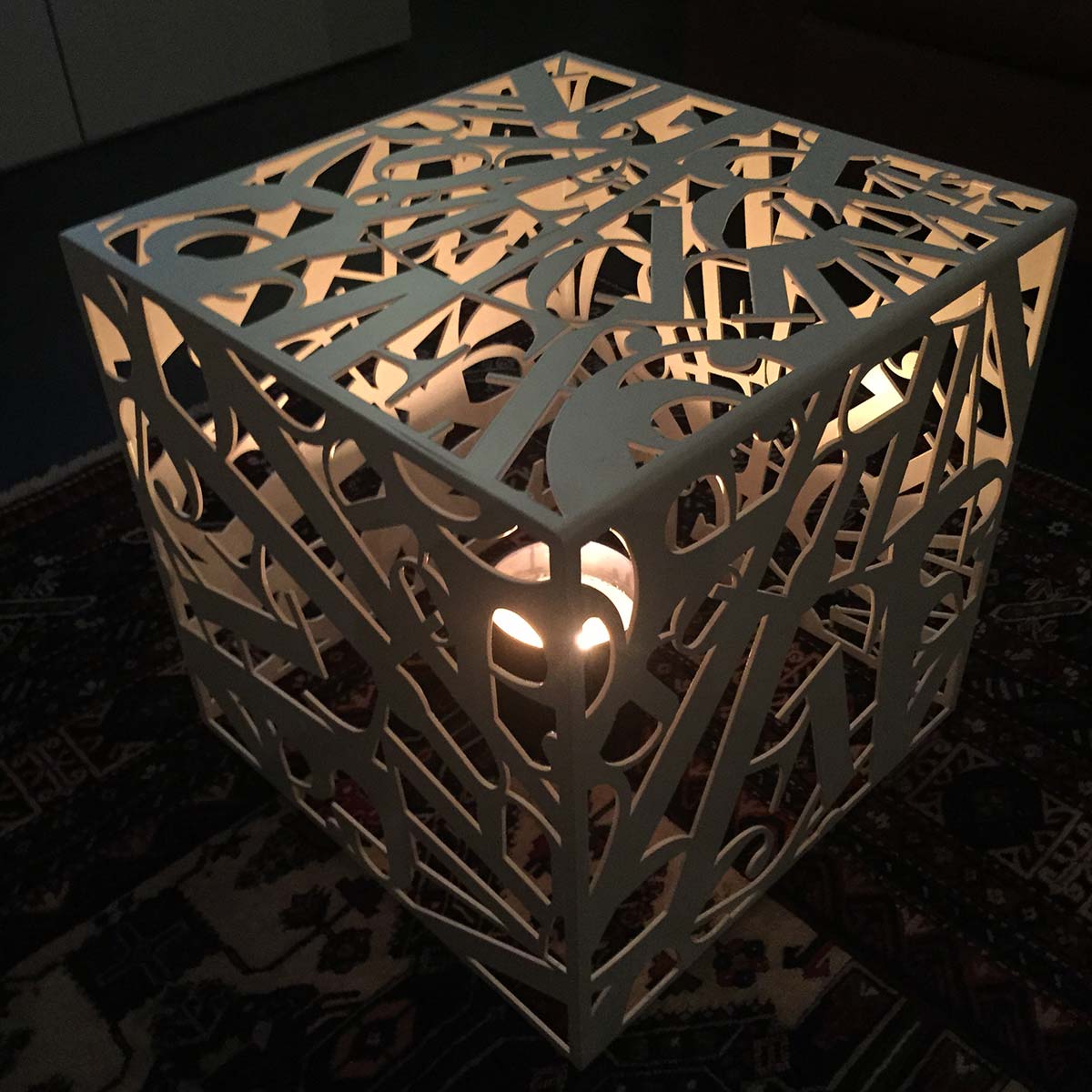 White Powder Coated Lantern - Outdoor & Indoor Decorative Lighting for Patio, Garden, and Home Decor