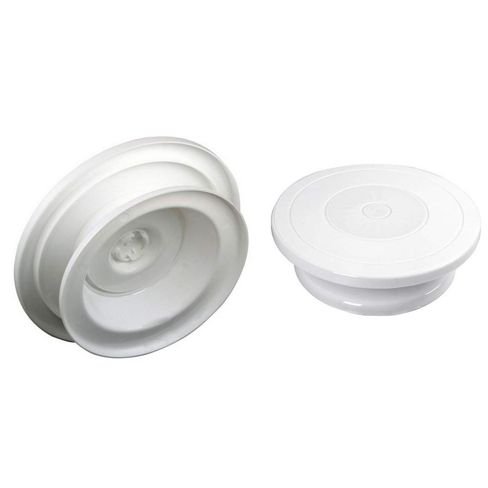 Hofumix 12-Inch Cake Turntable Stand - Premium Cake Decorating Spinner with 3 Icing Smoothers - Heavy Duty Baking Supplies for Cake, Cookie & Dessert Decorating - Perfect for Home Bakers & Professional Chefs