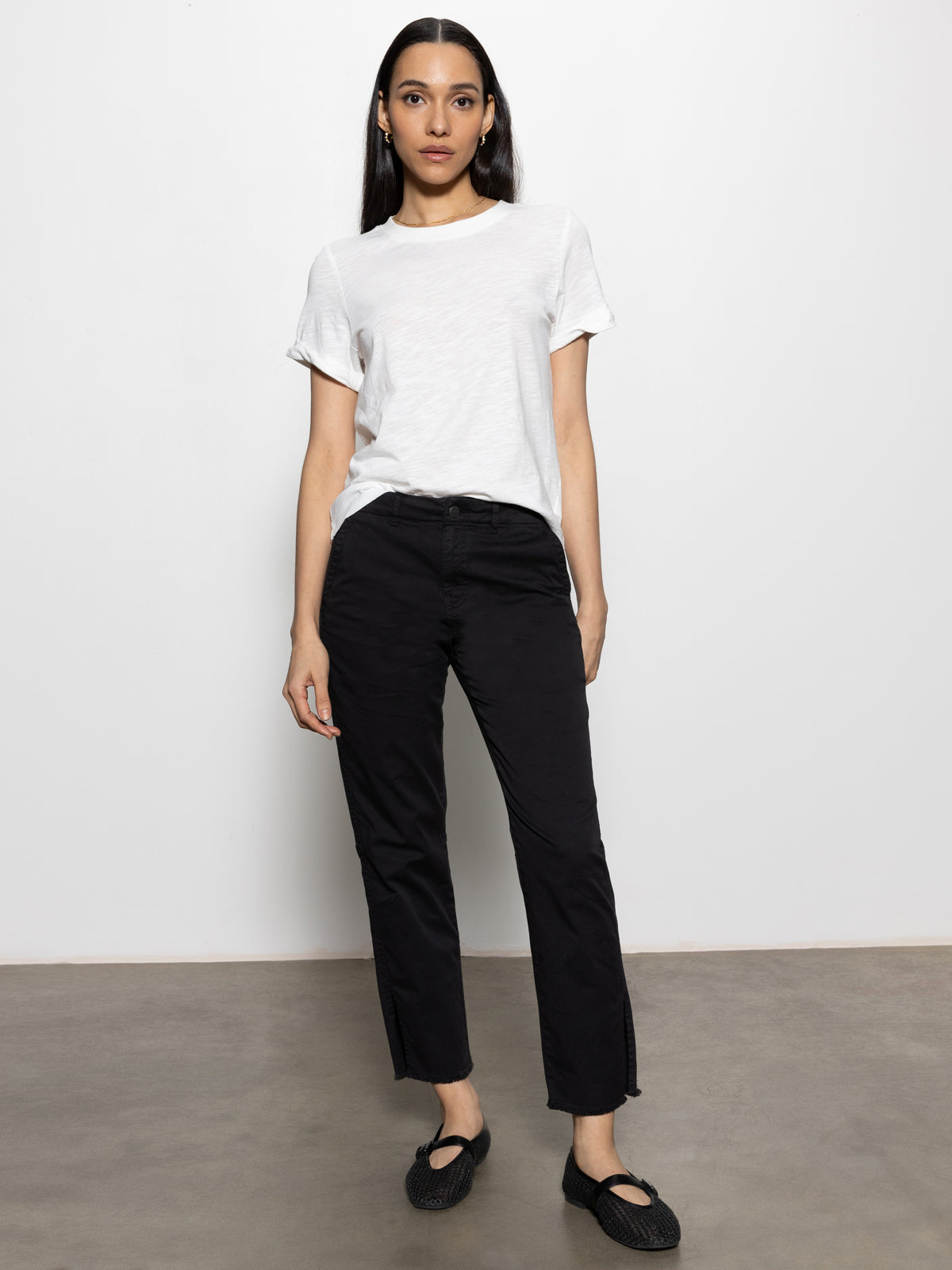 Trade Maker Standard Rise Pant Black - Comfortable High Waist Pants for Women, Workwear & Casual Wear - Perfect for Office, Travel & Everyday Use