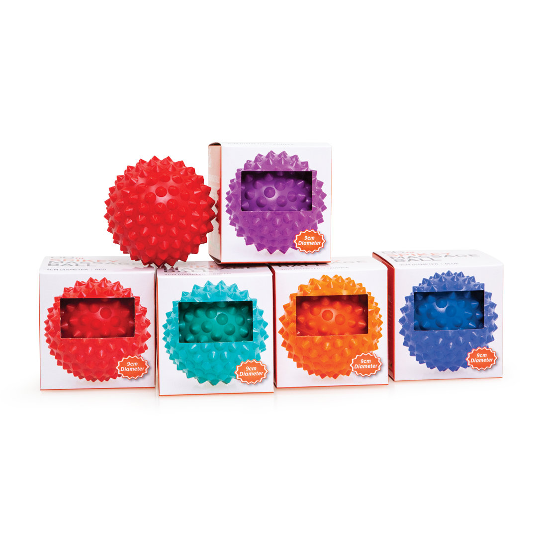 66Fit Spikey Massage Ball 9cm - Deep Tissue Muscle Relief, Trigger Point Therapy, Myofascial Release for Athletes & Recovery - Perfect for Back, Neck, Shoulder & Foot Pain Relief