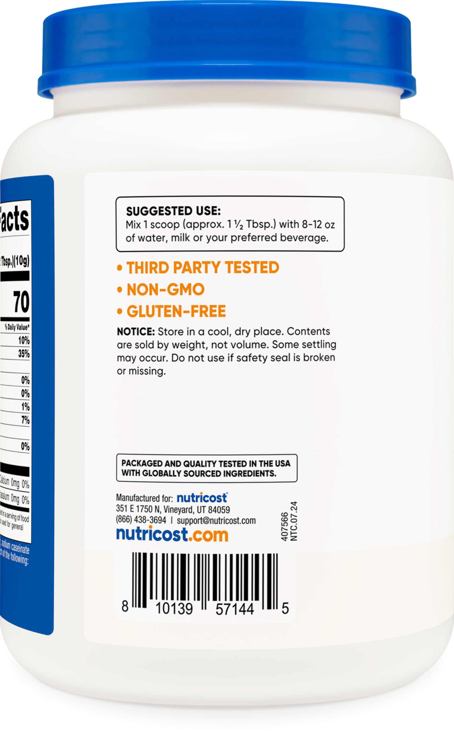 Nutricost Coconut Oil Powder 2 LBS (90 Servings) - Non-GMO, Gluten-Free, Premium Quality Coconut Powder for Baking, Coffee & Smoothies - Keto & Paleo Friendly