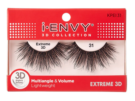 KISS iEnvy 3D Collection False Eyelashes - Natural Looking Voluminous Lashes for Dramatic Eye Makeup | Perfect for Parties, Weddings & Special Occasions