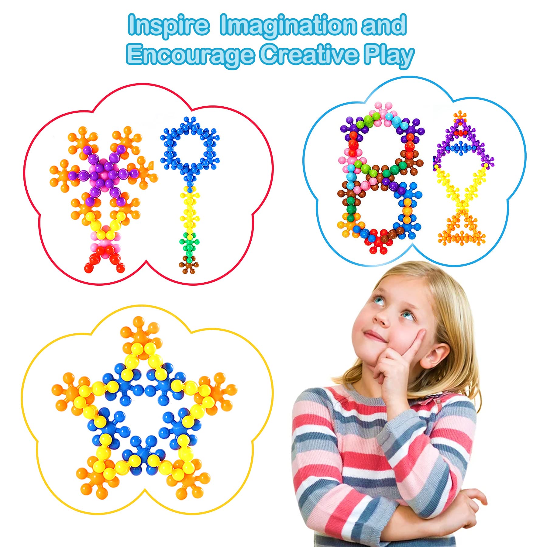 120-Piece Clip Connect STEM Building Blocks Set - 1.26