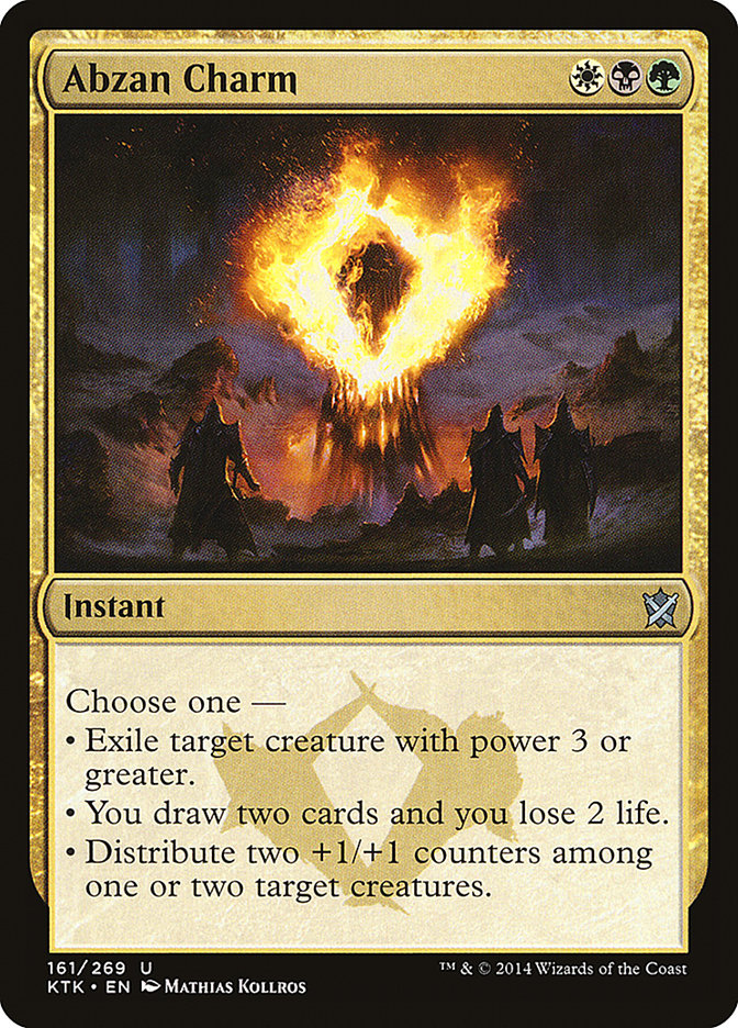 Abzan Charm MTG Card - Khans of Tarkir Expansion for Commander & Modern Decks | Boost Your Strategy