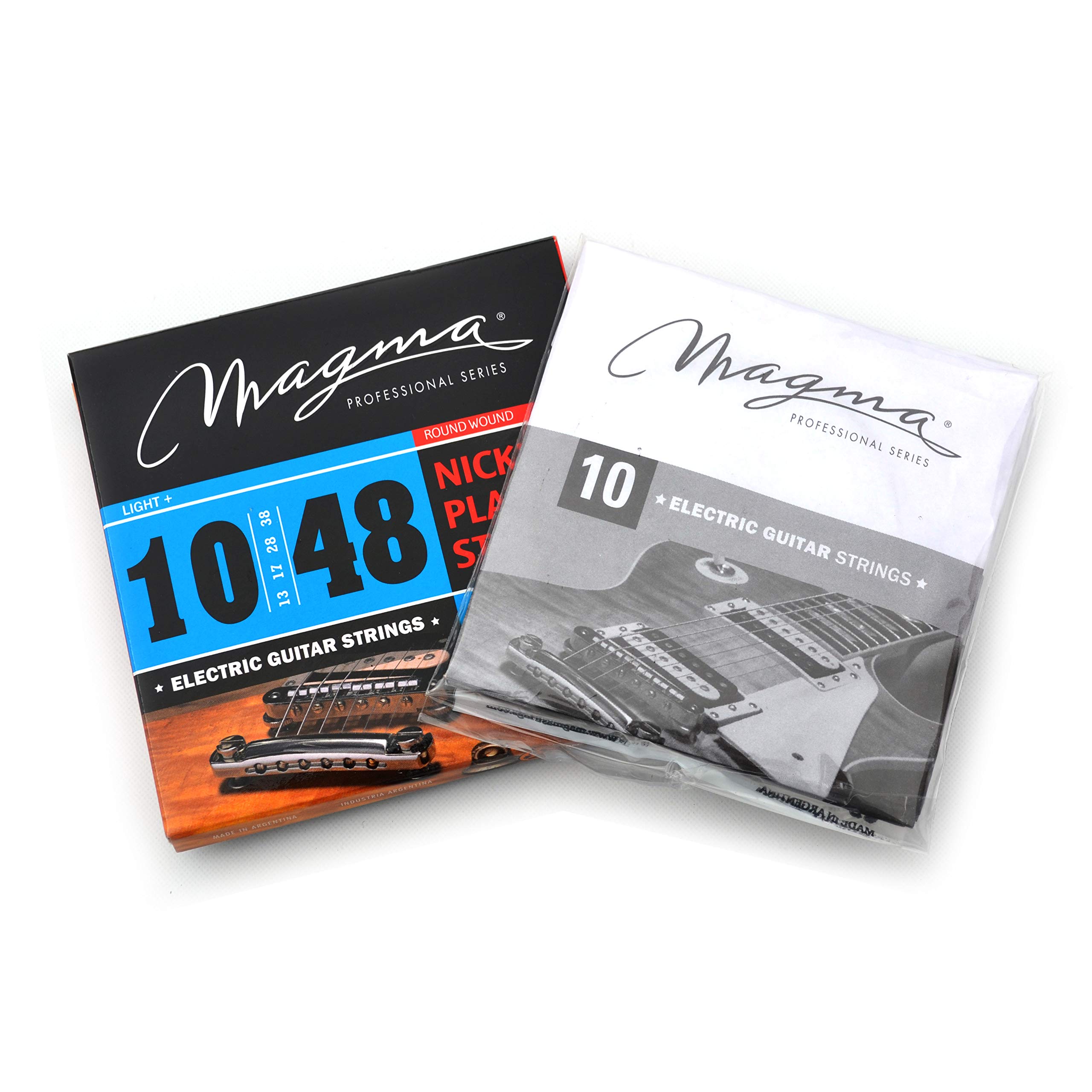 Electric Guitar Strings Nickel Plated Steel .010-.048 Gauges (10,13,17,28,38,48) - GE150N-1 Set for Rock, Blues & Live Performance