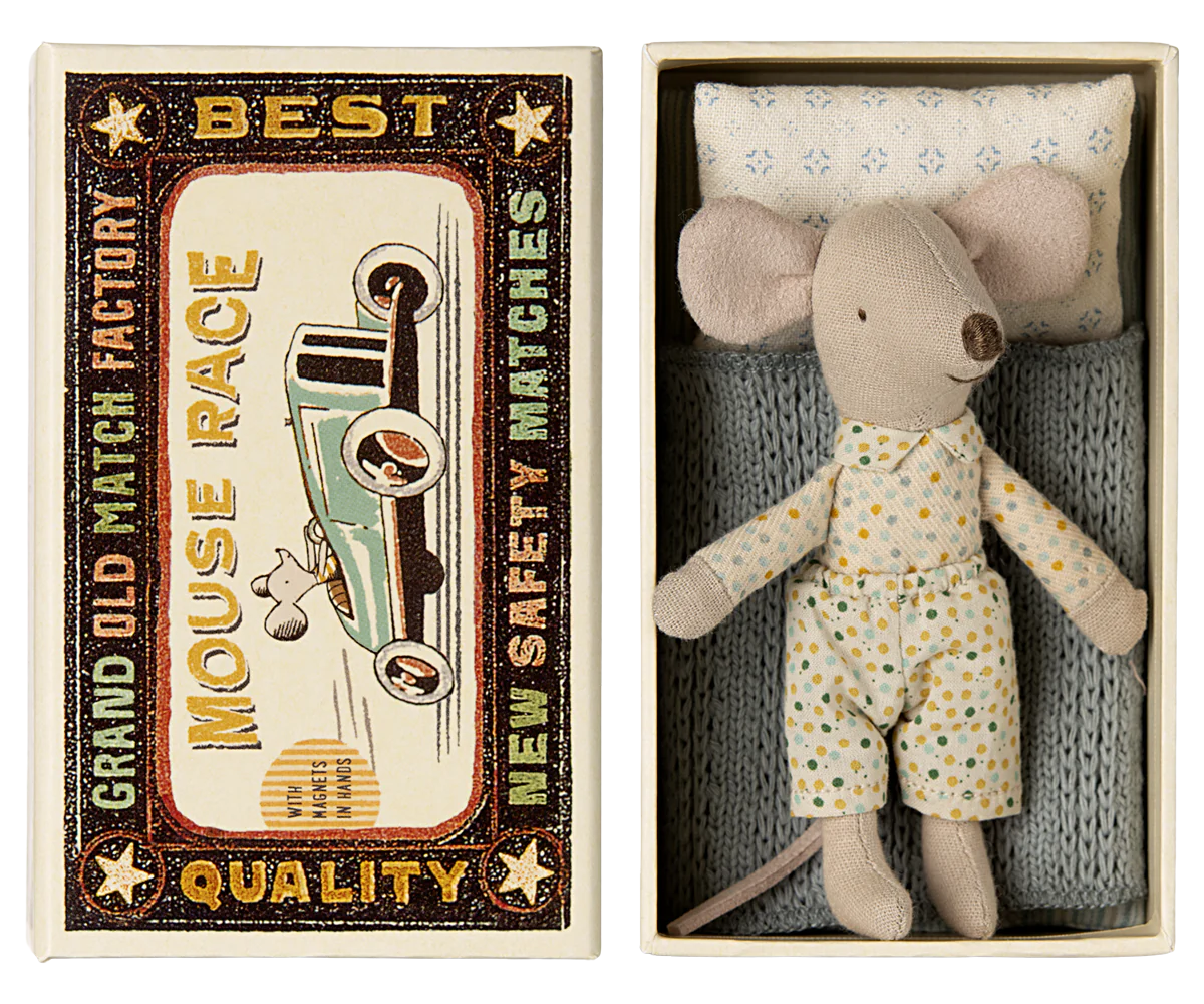 Little Brother Mouse in Matchbox - Miniature Collectible Toy for Kids & Adults | Perfect for Gifts, Display, and Playtime Fun