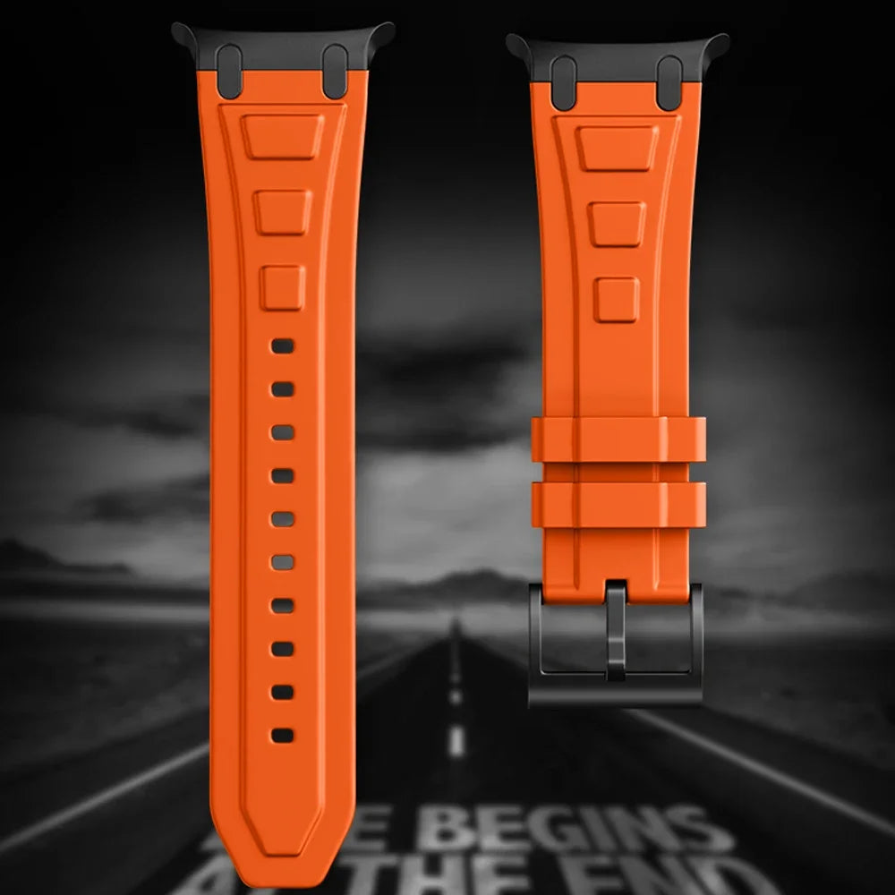 Rocky Silicone Sports Band for Samsung Galaxy Watch Ultra - Durable, Comfortable & Sweatproof Strap for Running, Gym & Outdoor Activities