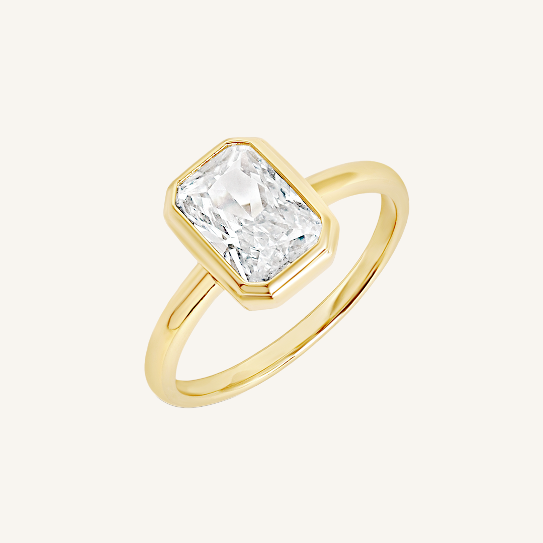 Exquisite Danbury Radiant Cut Diamond Ring - 14K White Gold Engagement Ring for Women | Perfect for Proposals, Anniversaries & Special Occasions